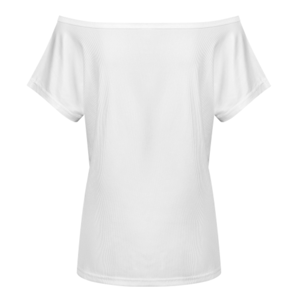 Disney Castle Bow Graphic Tee – Magical Theme Park Inspired Women's Casual Off-Shoulder Top(z1053)