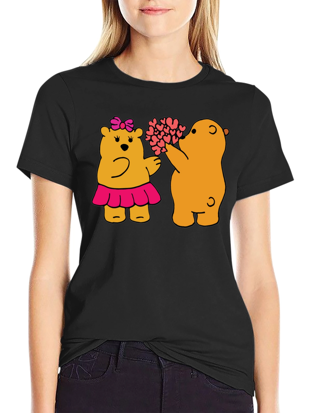 Bear Hugs T-Shirt - Black