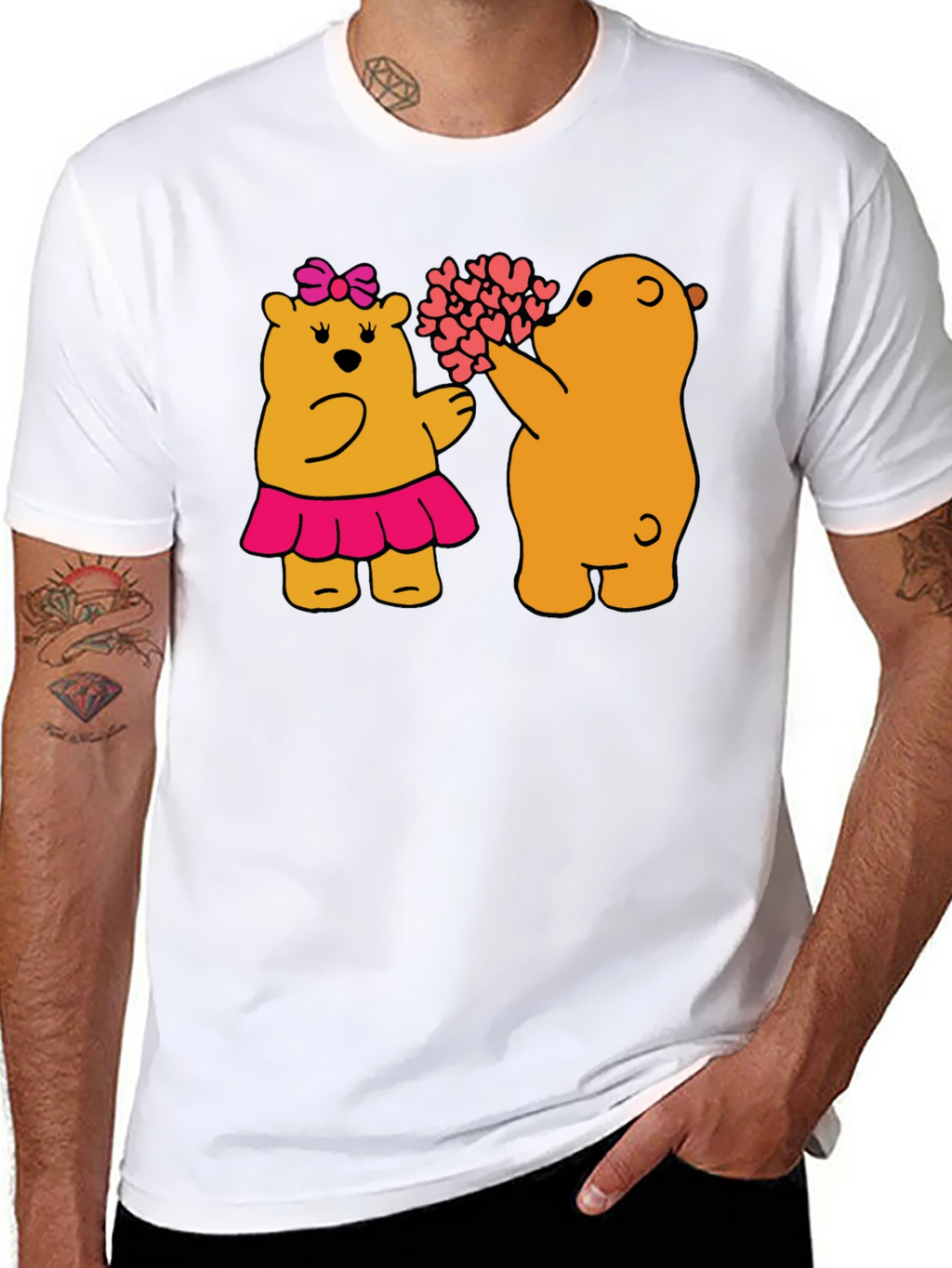 Bear Hugs T-Shirt - Black
