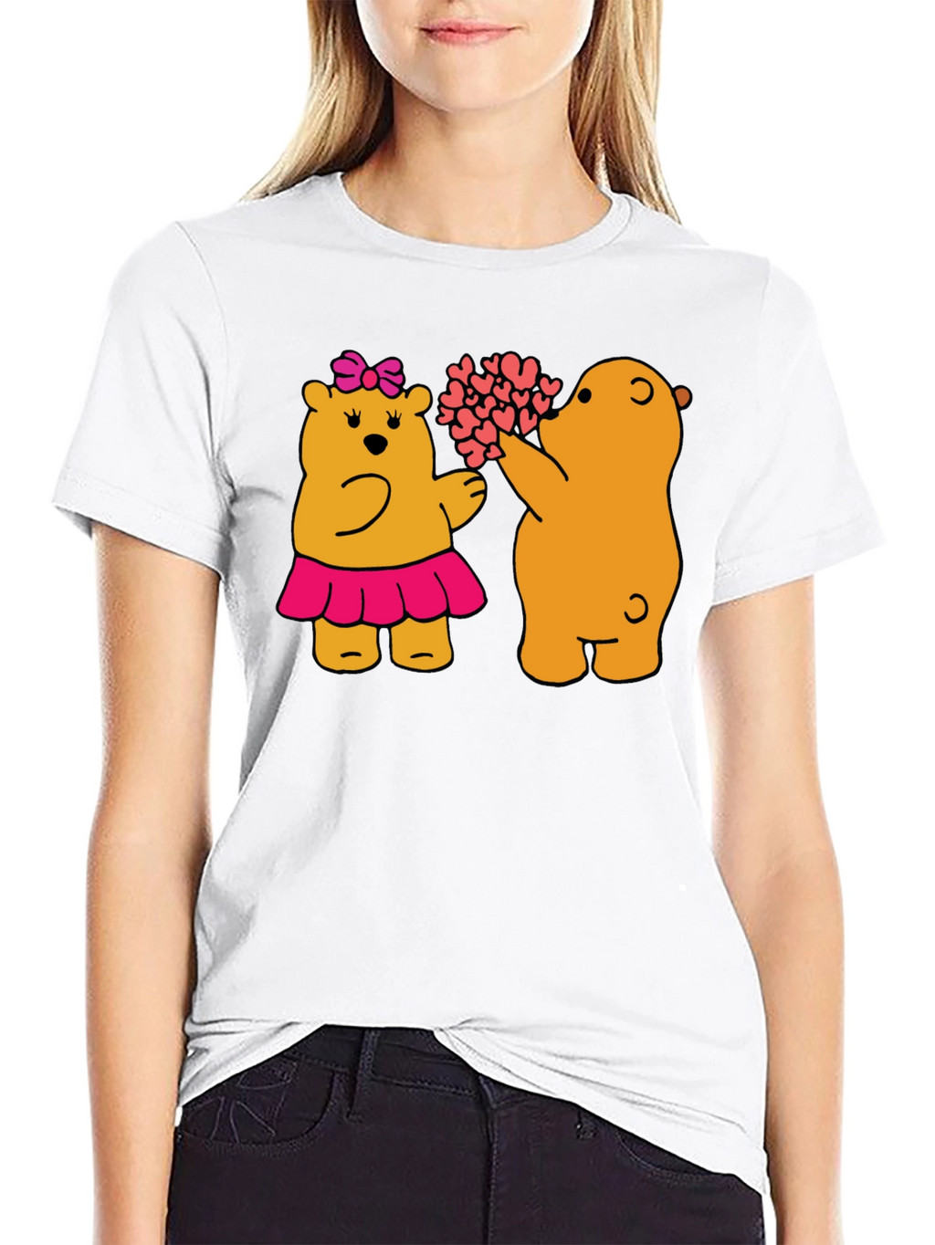 Bear Hugs T-Shirt - Black