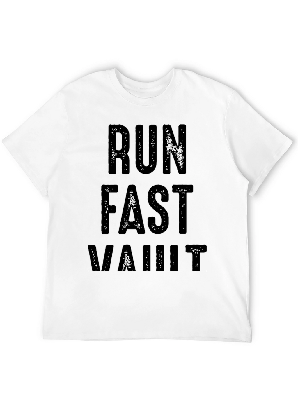 Run Fast Vault T-Shirt - Black Graphic Tee