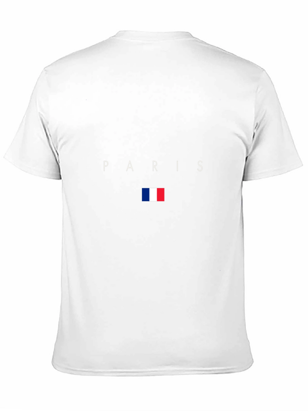 Paris France Flag Graphic Black T-Shirt