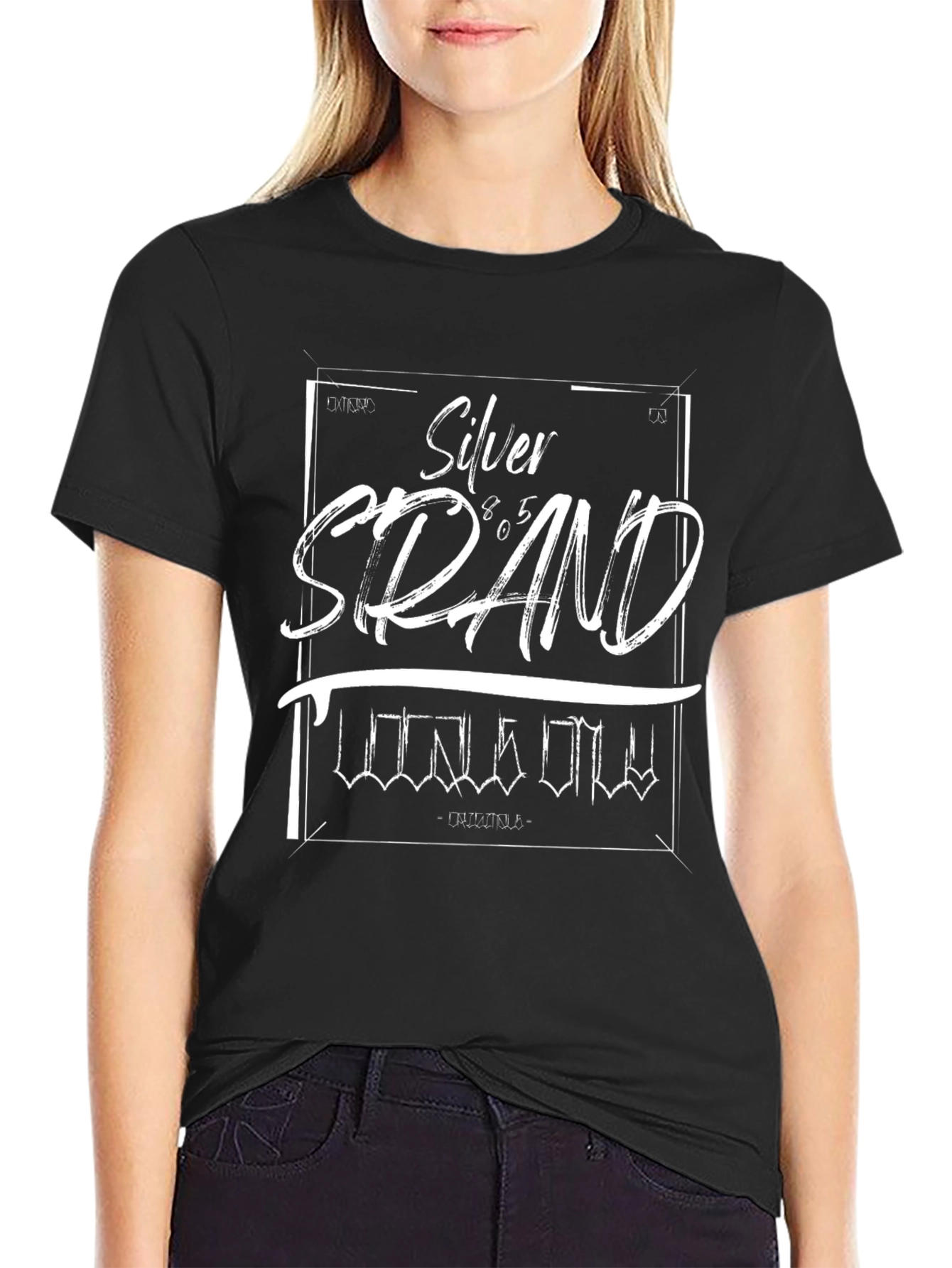 Silver Strand Graphic Tee - Mens Black T-Shirt