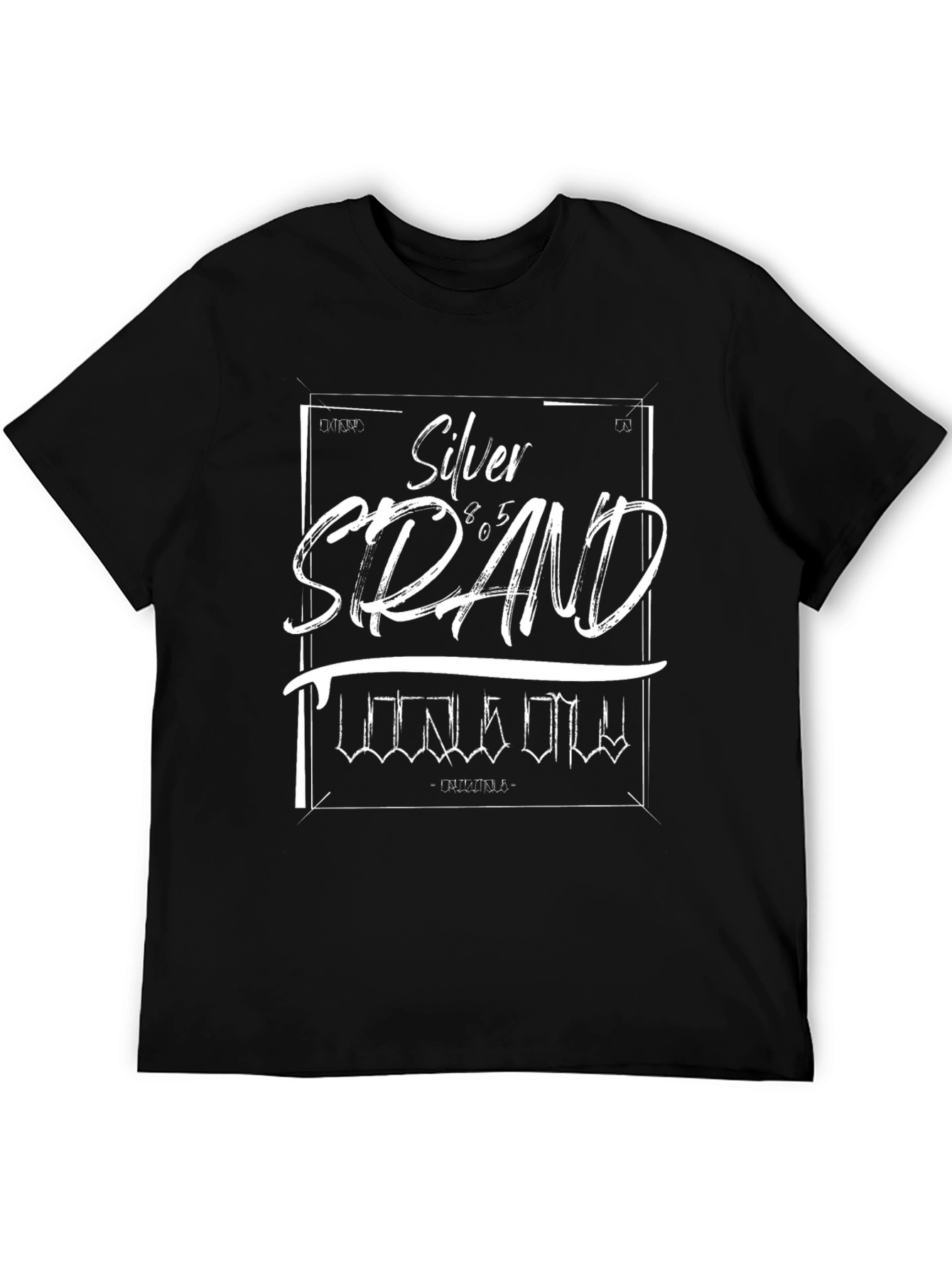 Silver Strand Graphic Tee - Mens Black T-Shirt