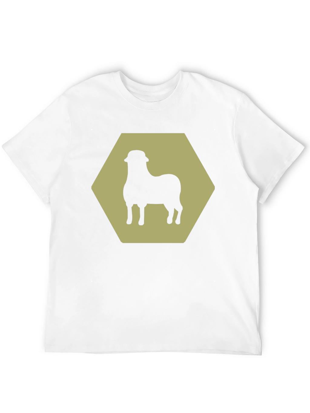 Sheep Hexagon Graphic Tee - Black