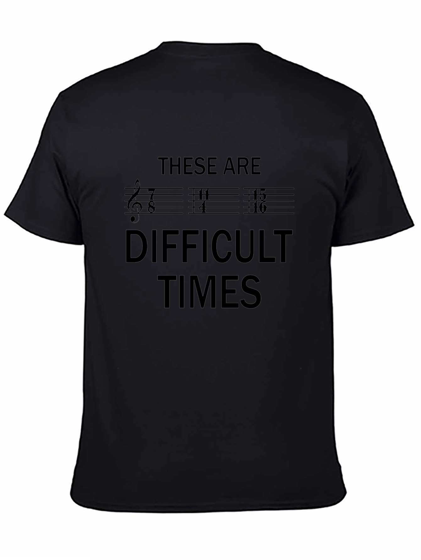 Difficult Times Music Pun Graphic T-Shirt