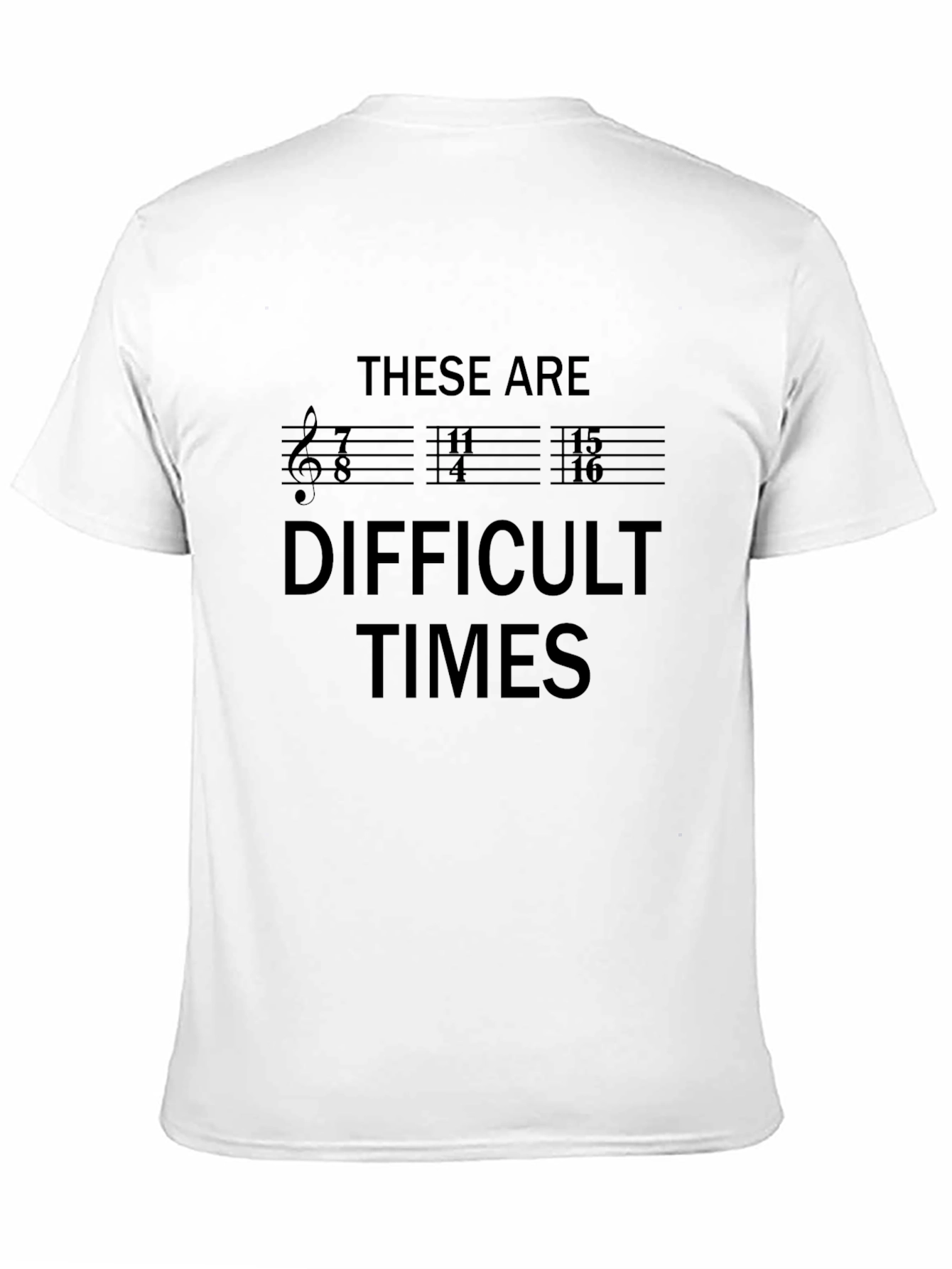 Difficult Times Music Pun Graphic T-Shirt