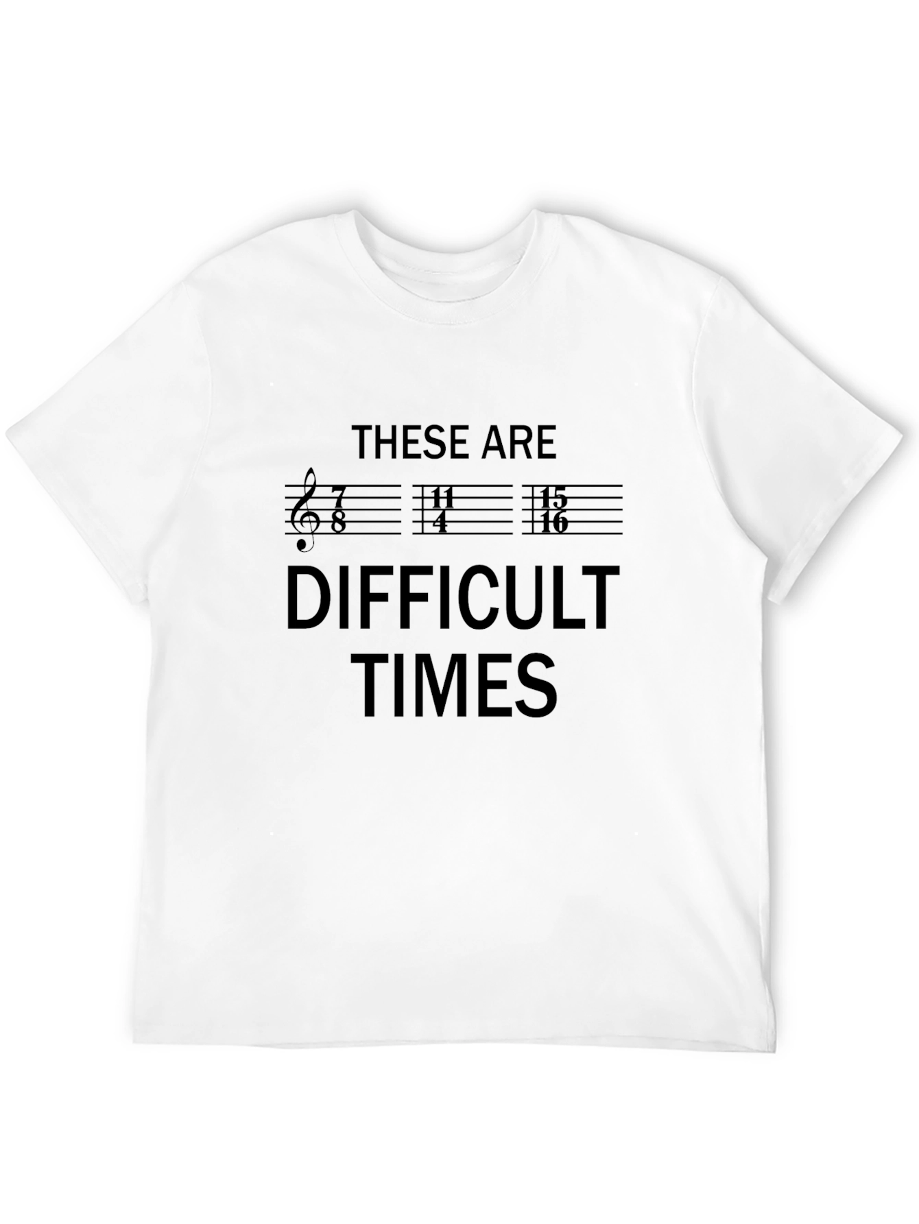 Difficult Times Music Pun Graphic T-Shirt