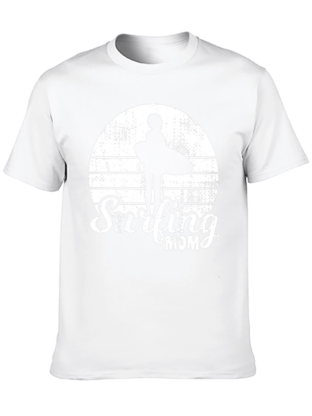 Surfing Mom Black T-Shirt