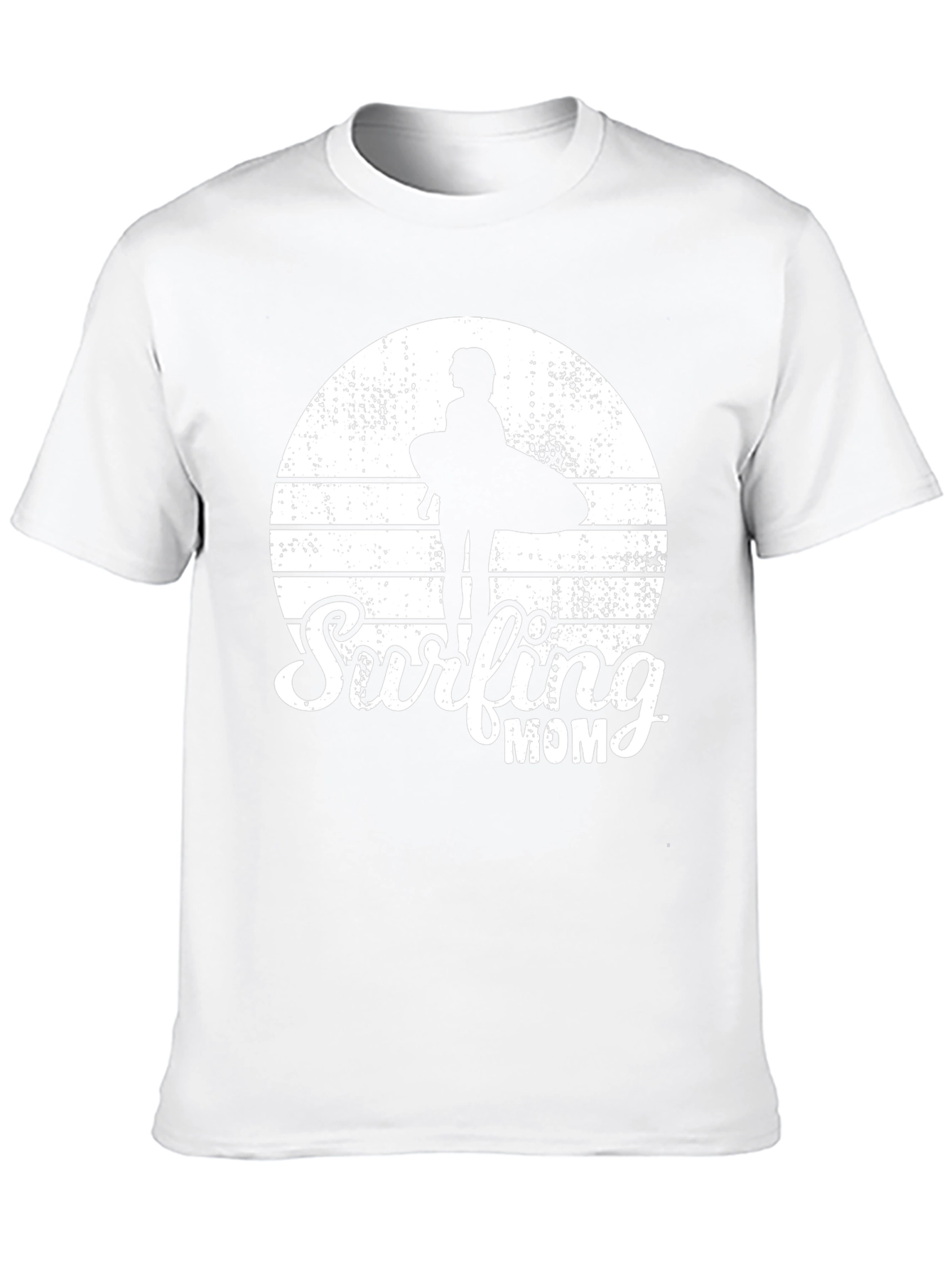 Surfing Mom Black T-Shirt