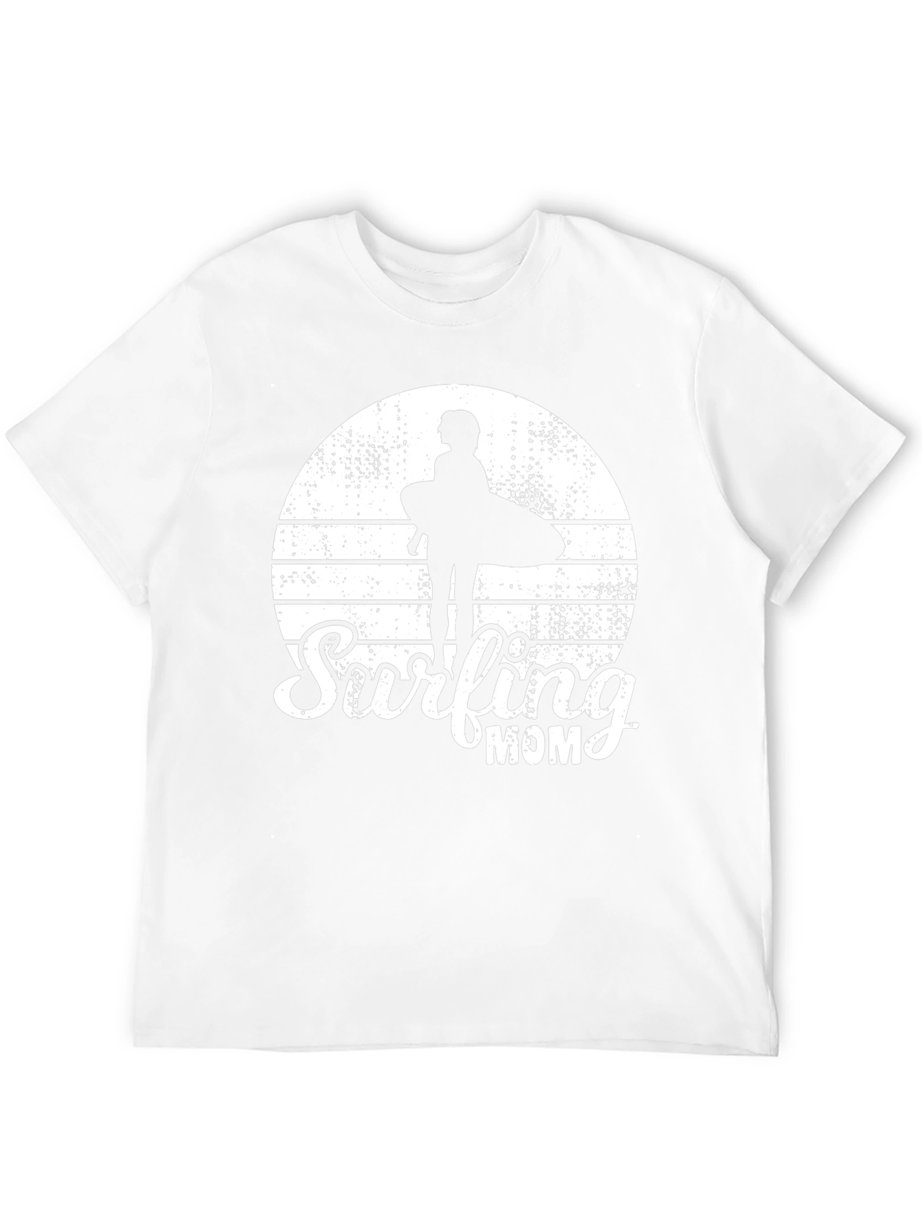 Surfing Mom Black T-Shirt