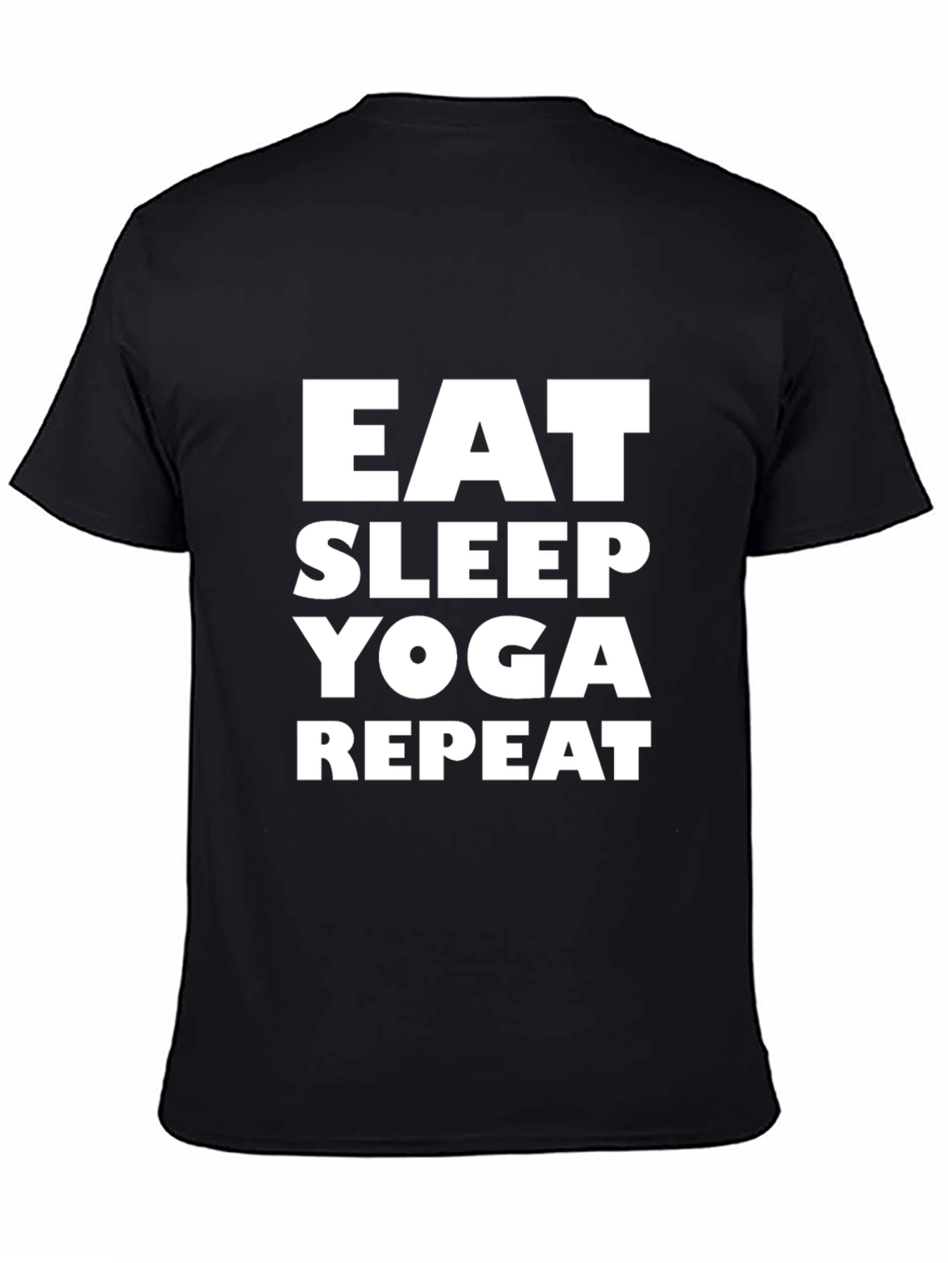 Eat Sleep Yoga Repeat Graphic T-Shirt