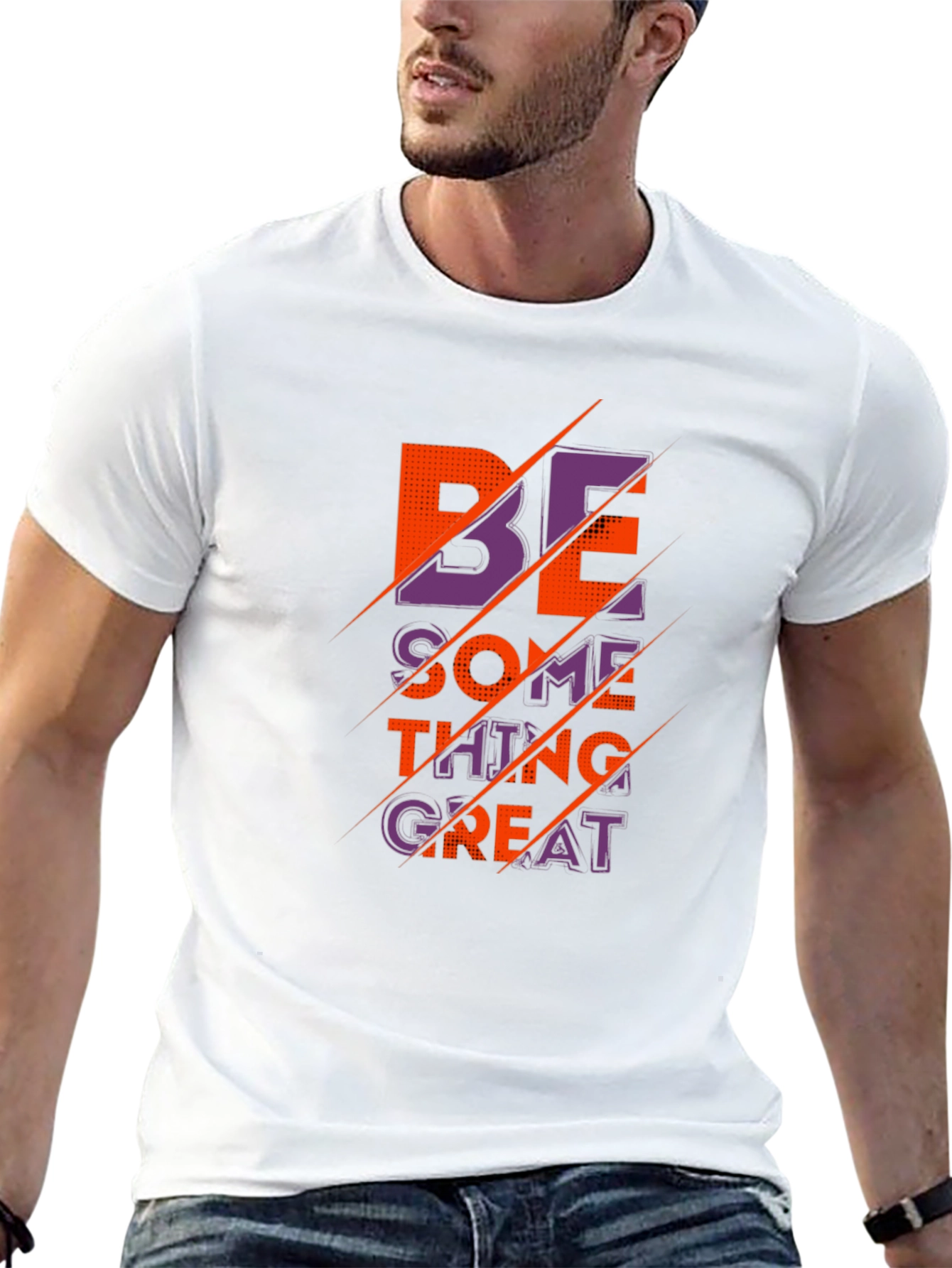 Be Something Great Graphic Tee - Stylish Black T-Shirt