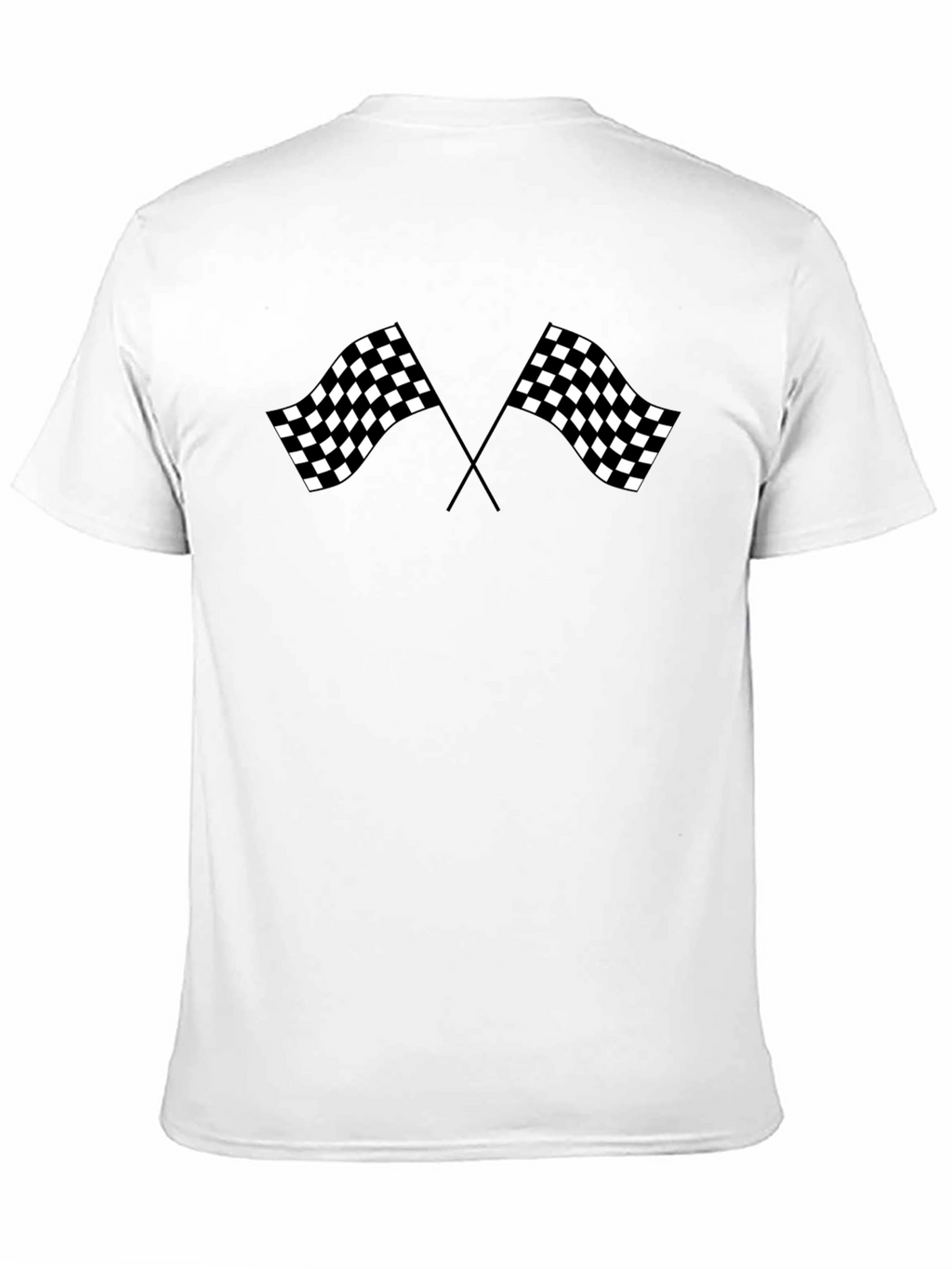 Checkered Flag Graphic Tee - Racing Fan Shirt