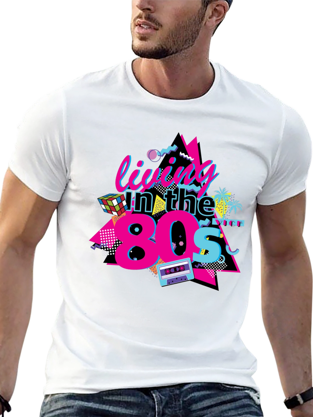 Living in the 80s Graphic Tee