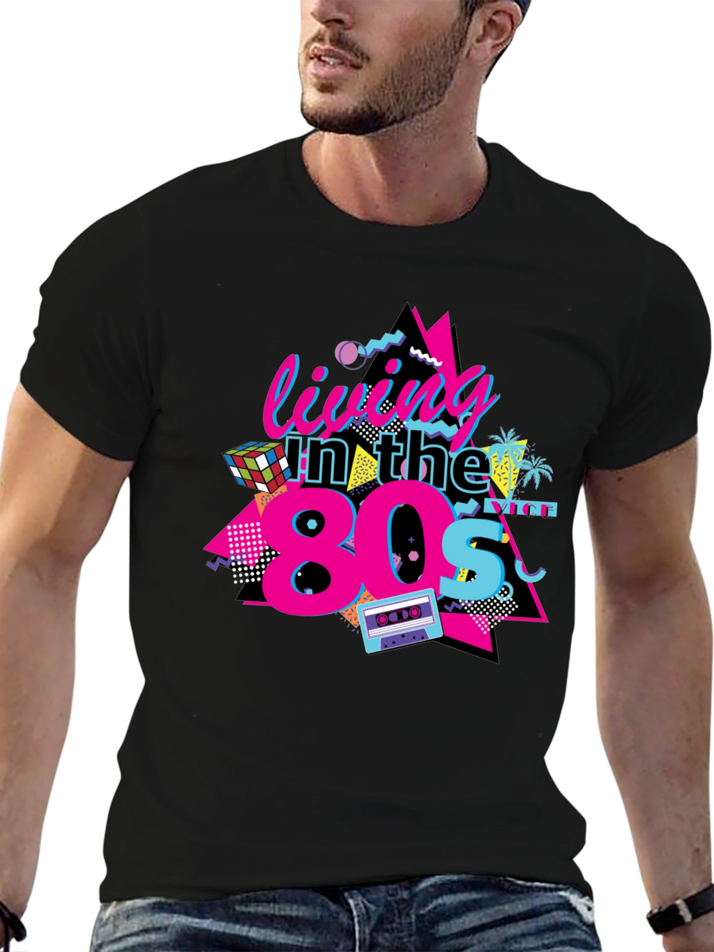 Living in the 80s Graphic Tee