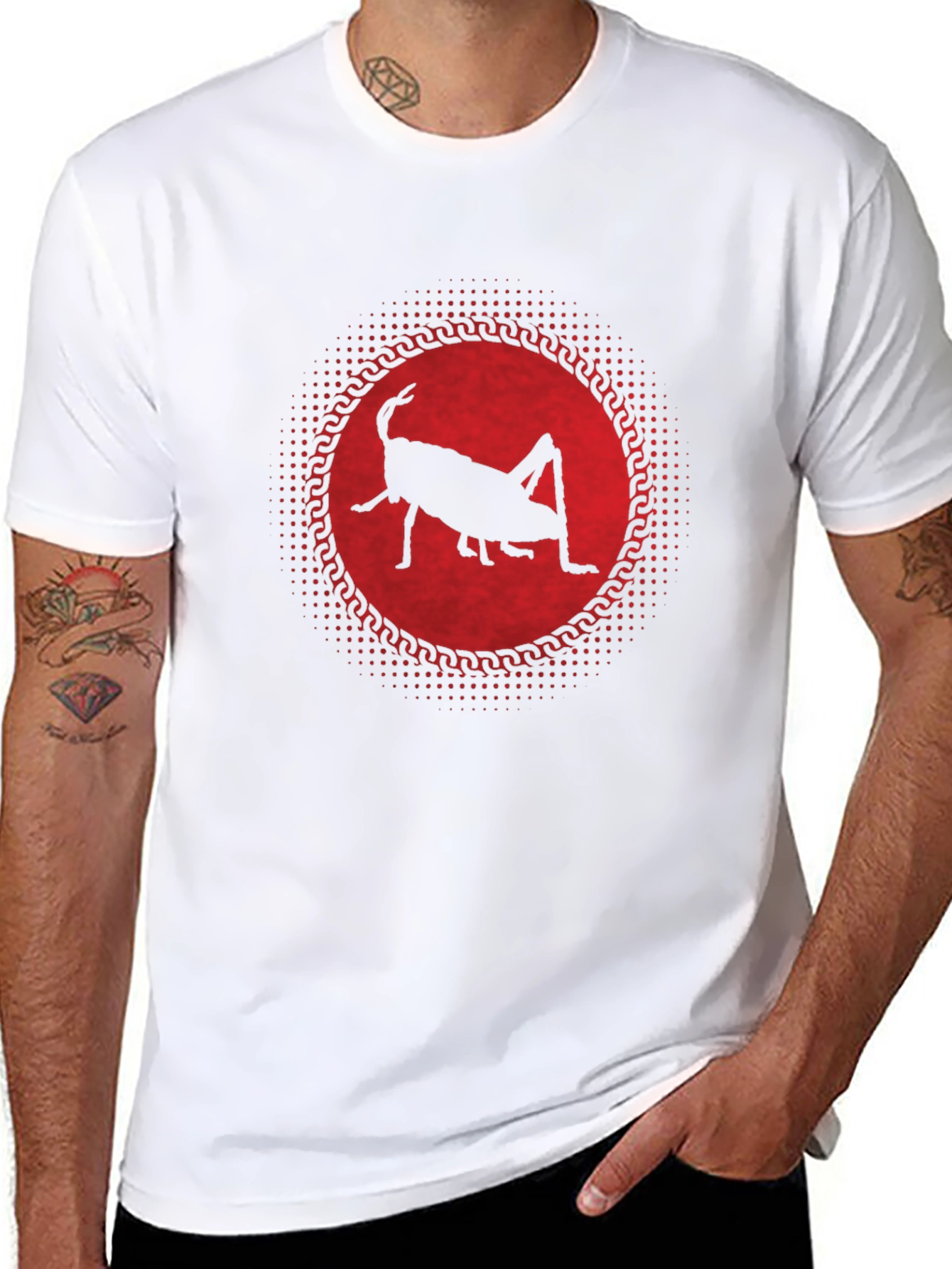 Grasshopper Silhouette Graphic Tee