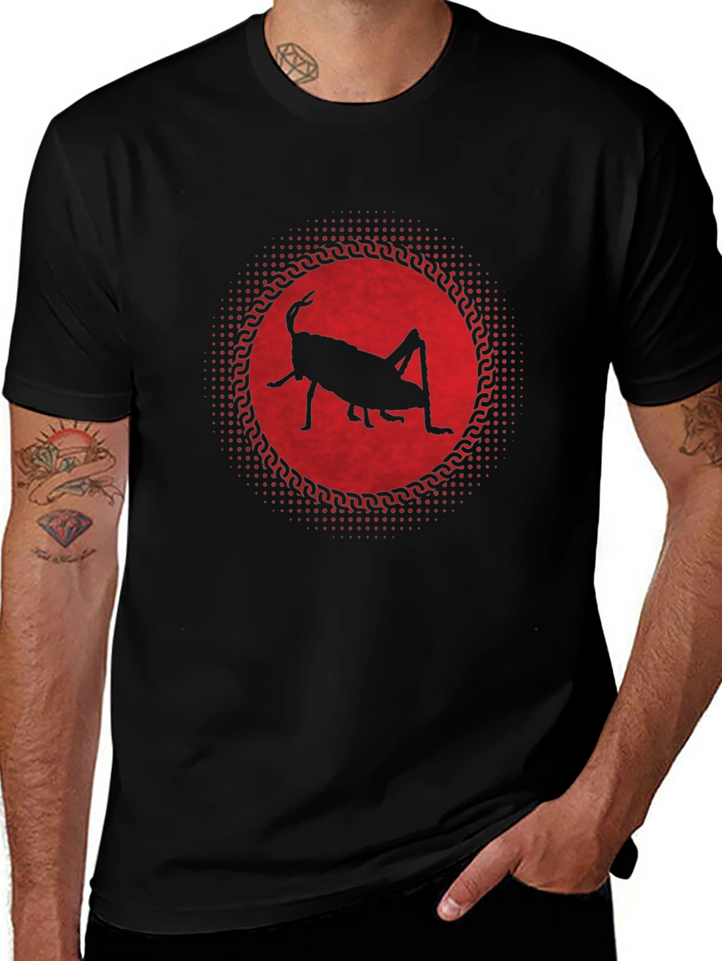 Grasshopper Silhouette Graphic Tee