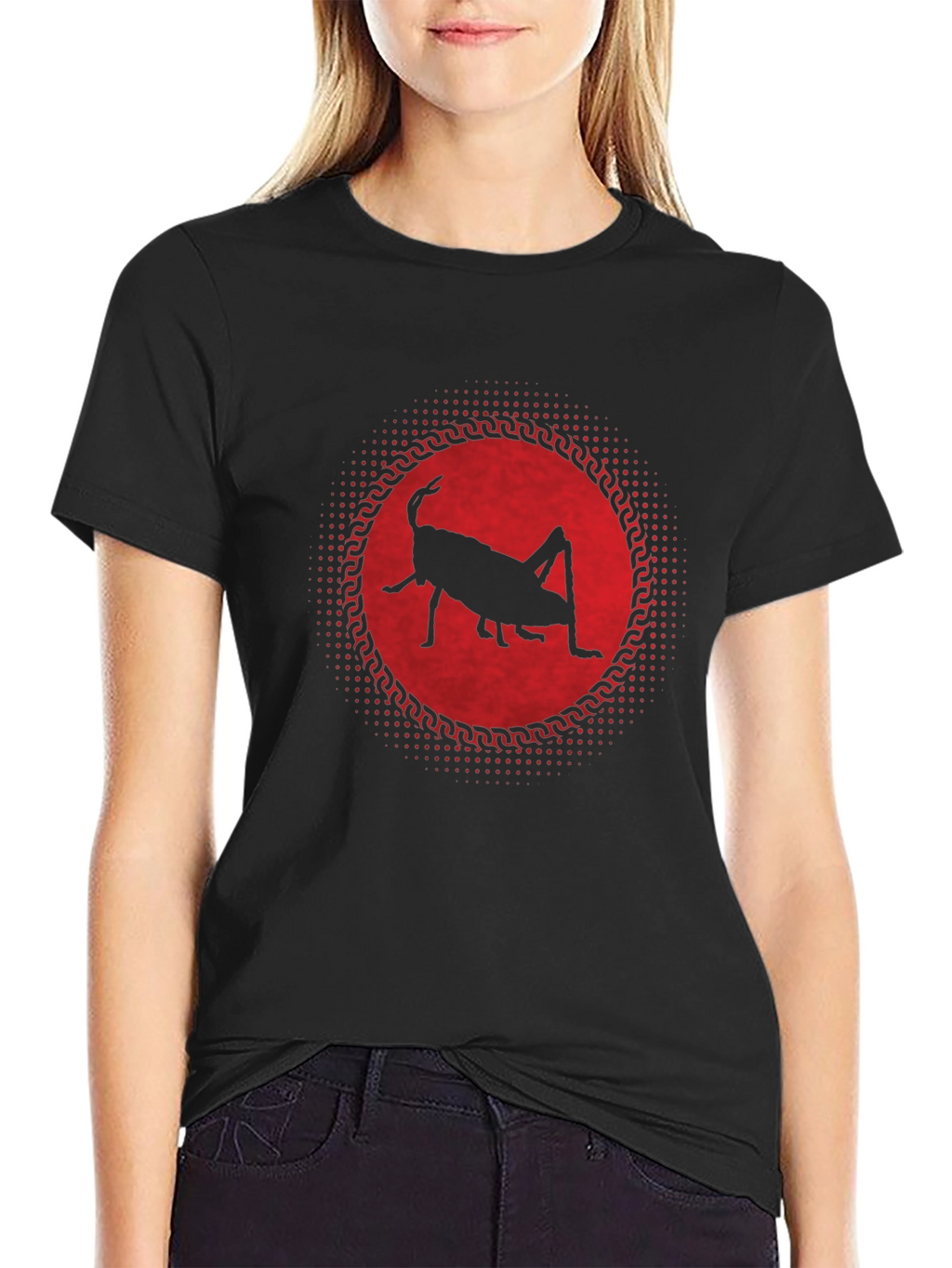 Grasshopper Silhouette Graphic Tee
