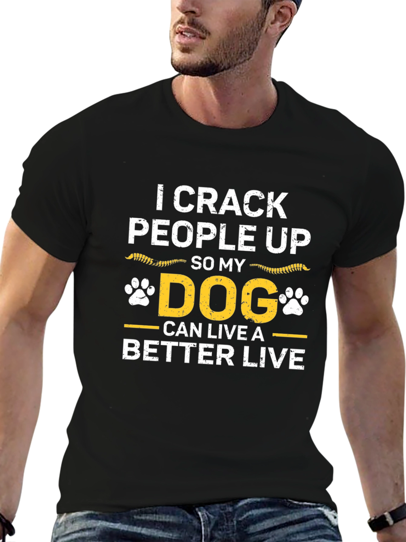 I Crack People Up Dog Graphic T-Shirt