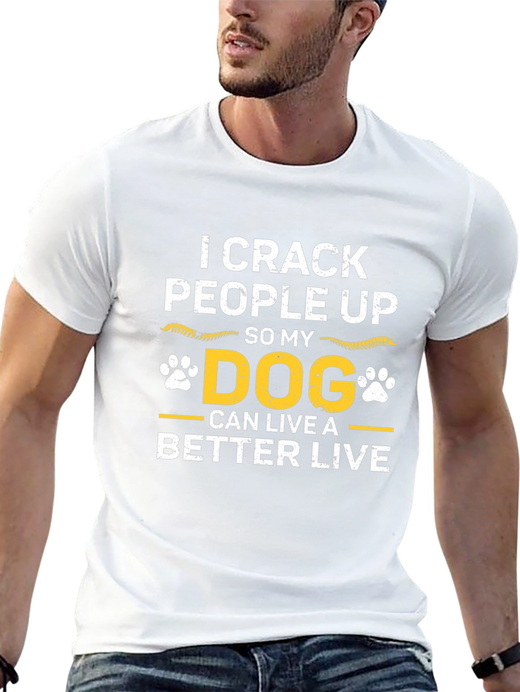I Crack People Up Dog Graphic T-Shirt