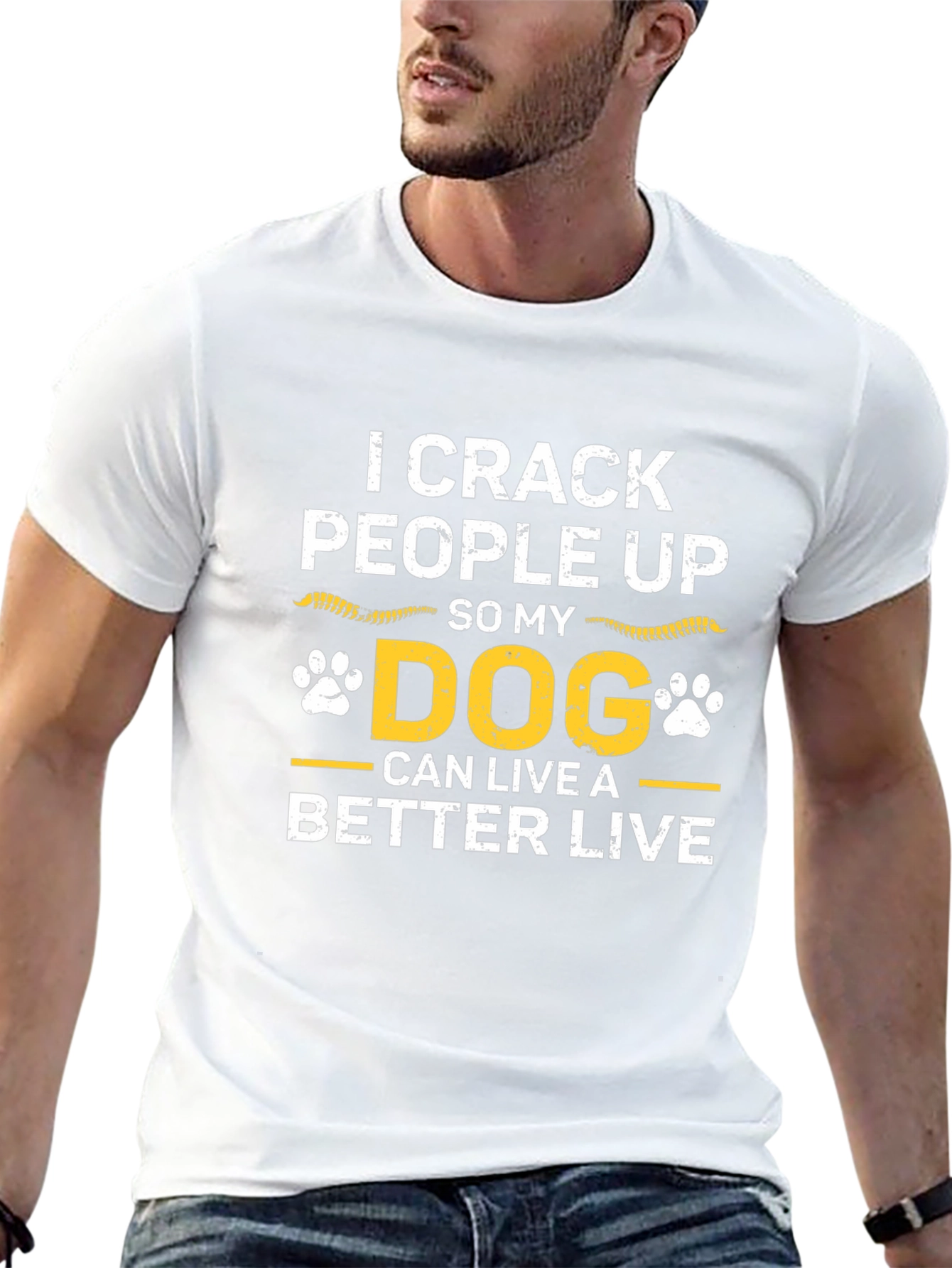 I Crack People Up Dog Graphic T-Shirt
