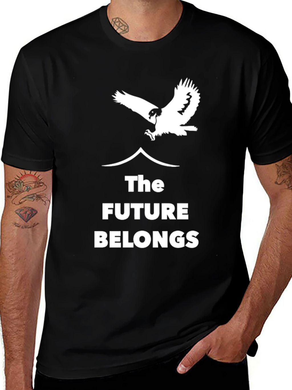 The Future Belongs T-Shirt - Eagle Graphic
