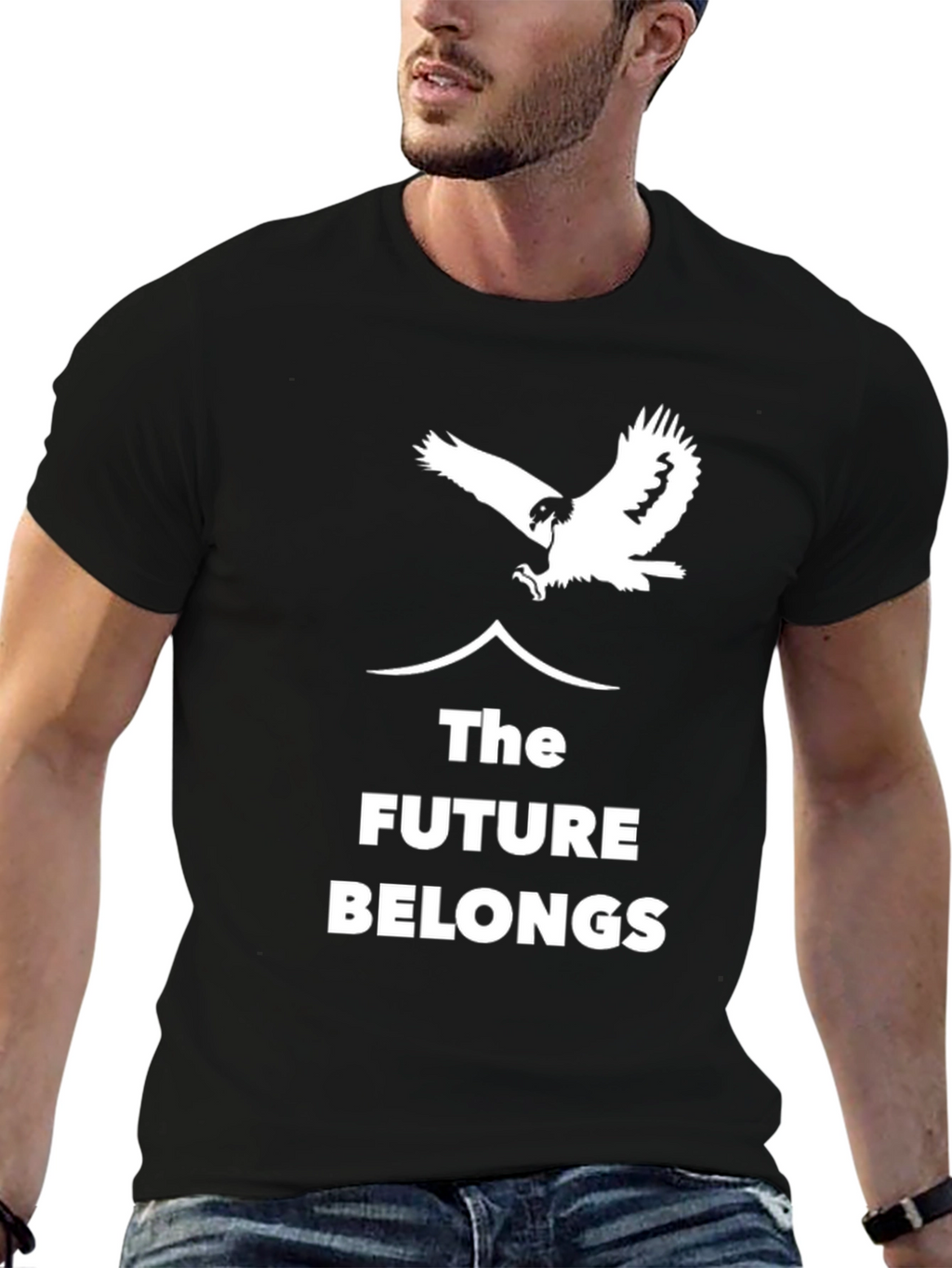 The Future Belongs T-Shirt - Eagle Graphic