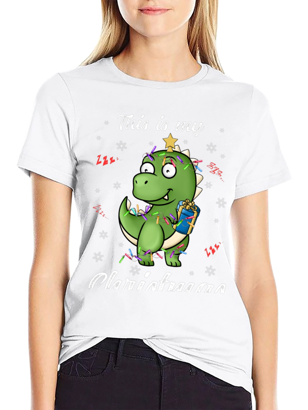 Dinosaur Christmas T-Shirt