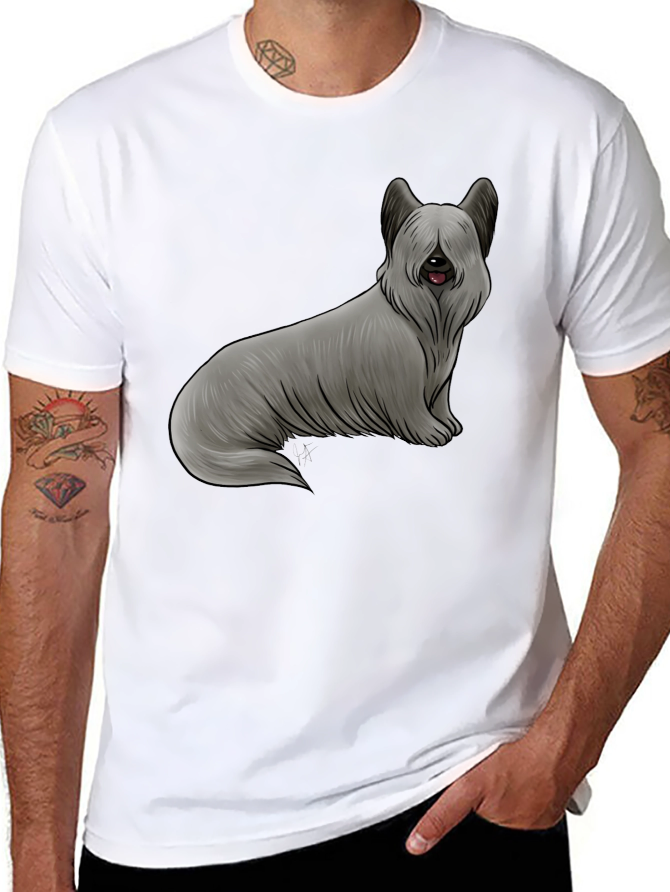 Skye Terrier Graphic T-Shirt