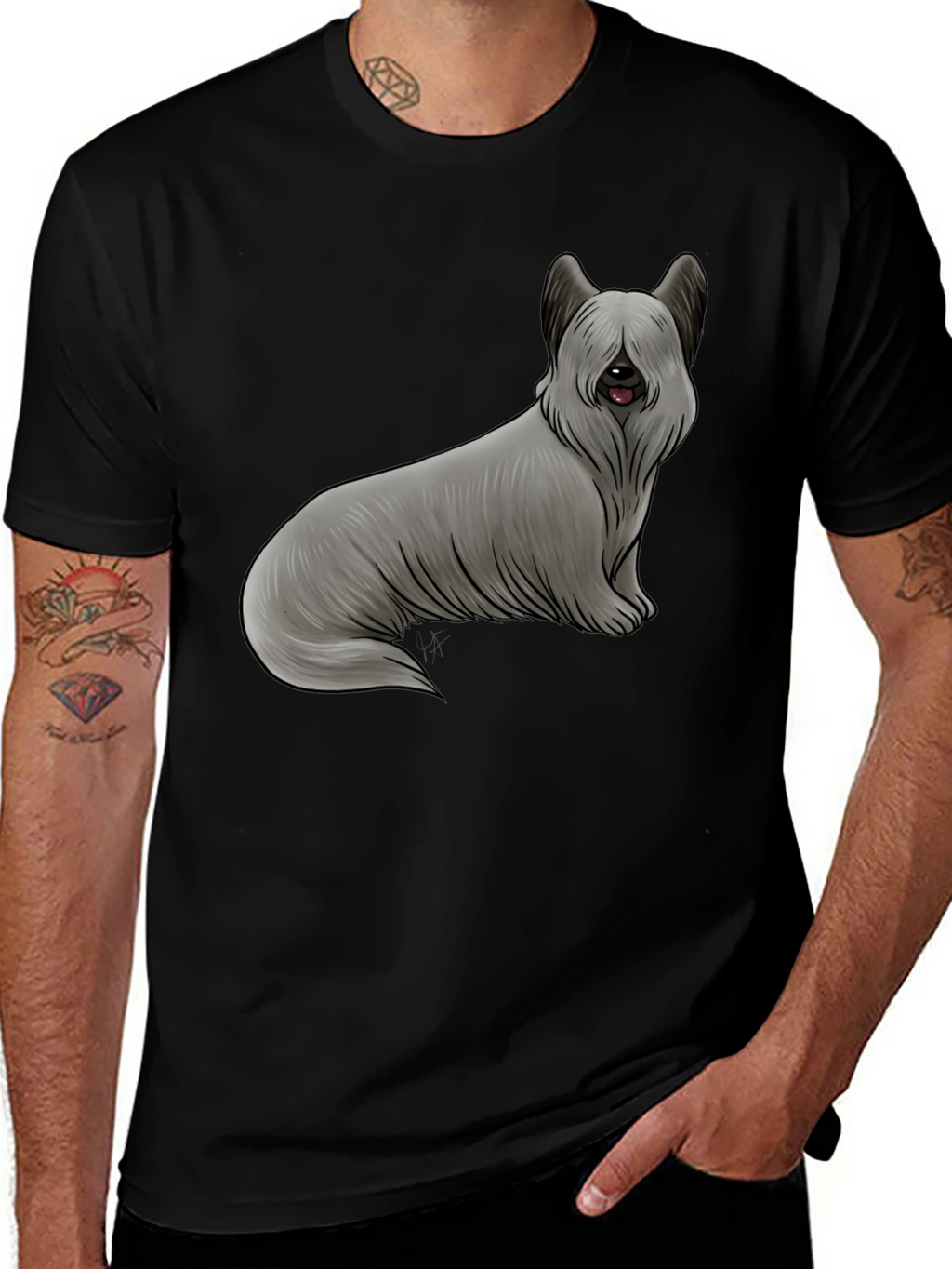 Skye Terrier Graphic T-Shirt