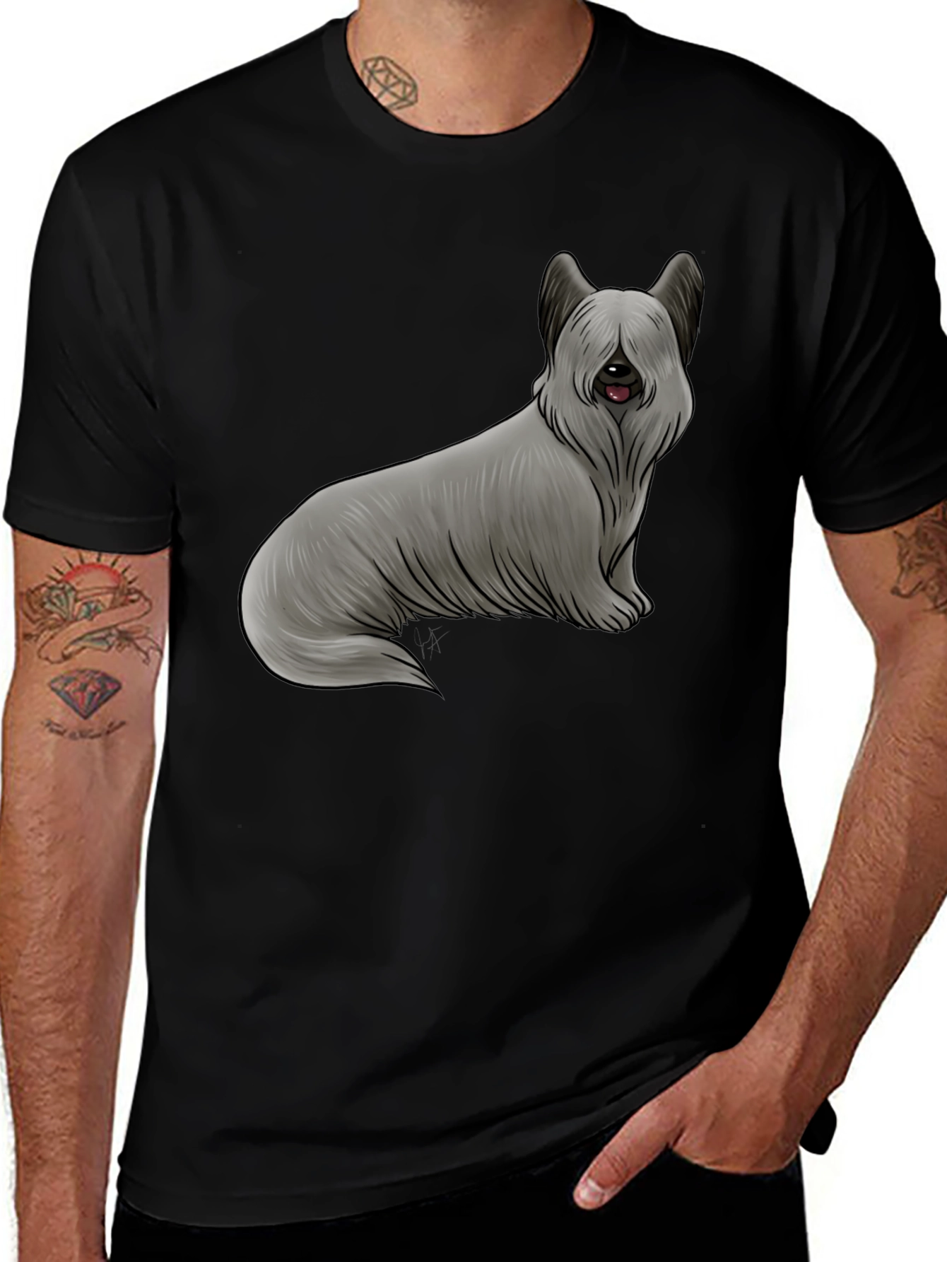 Skye Terrier Graphic T-Shirt