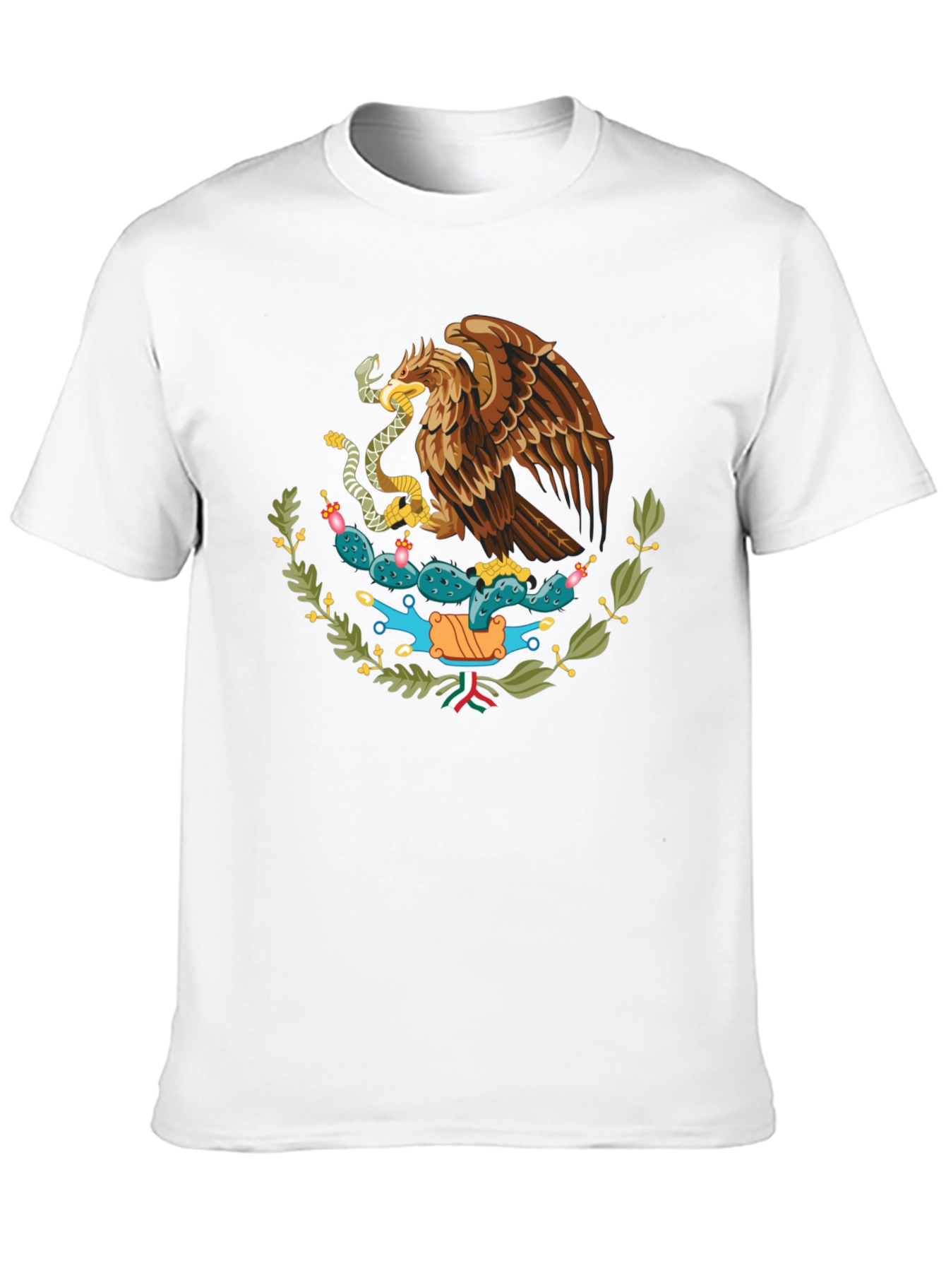 Mexican Eagle Crest Black T-Shirt