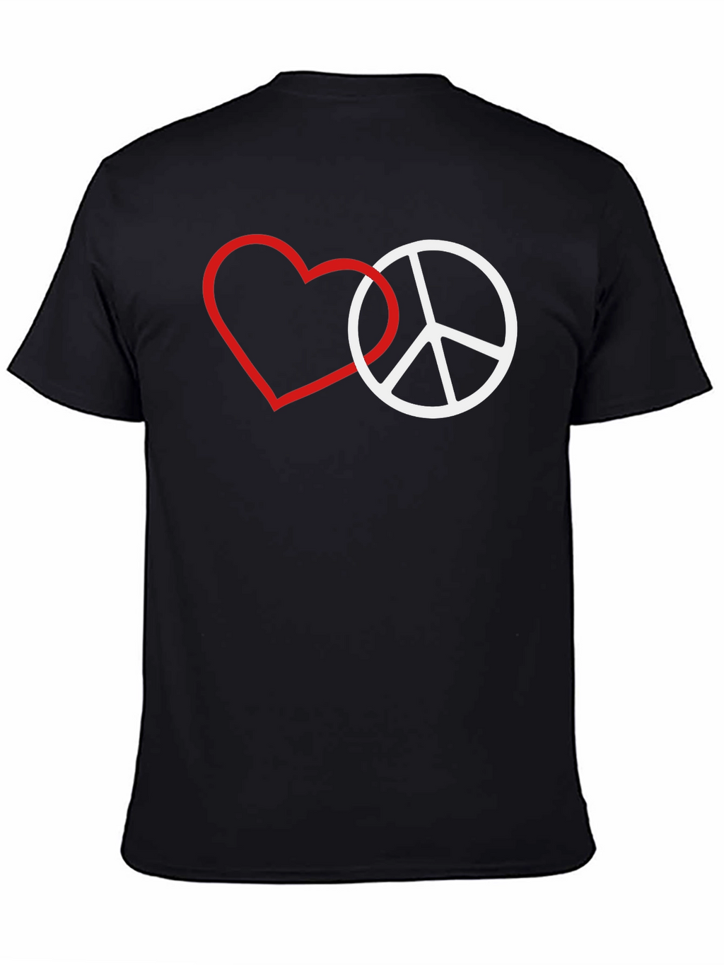 Love & Peace Graphic Tee - Black