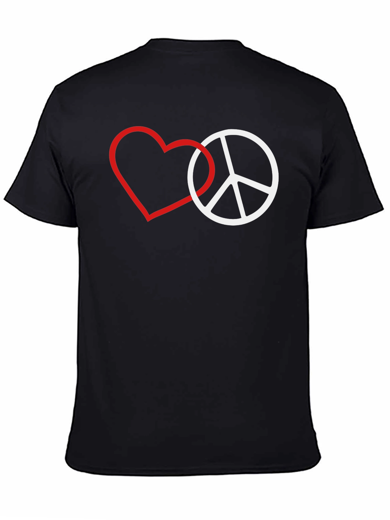 Love & Peace Graphic Tee - Black