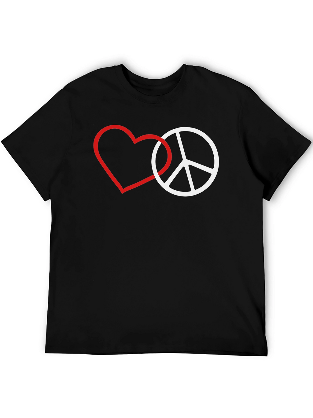 Love & Peace Graphic Tee - Black