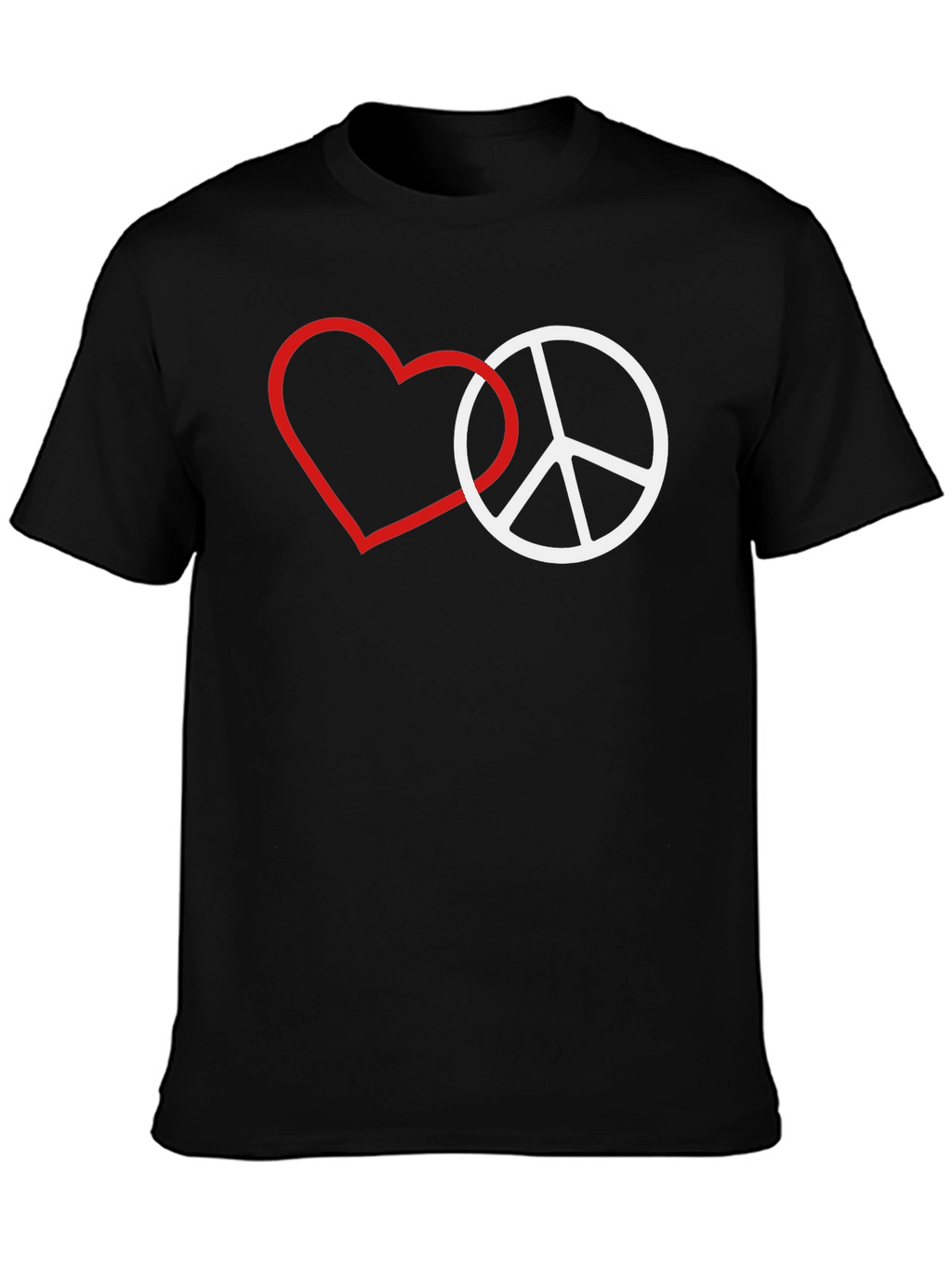 Love & Peace Graphic Tee - Black