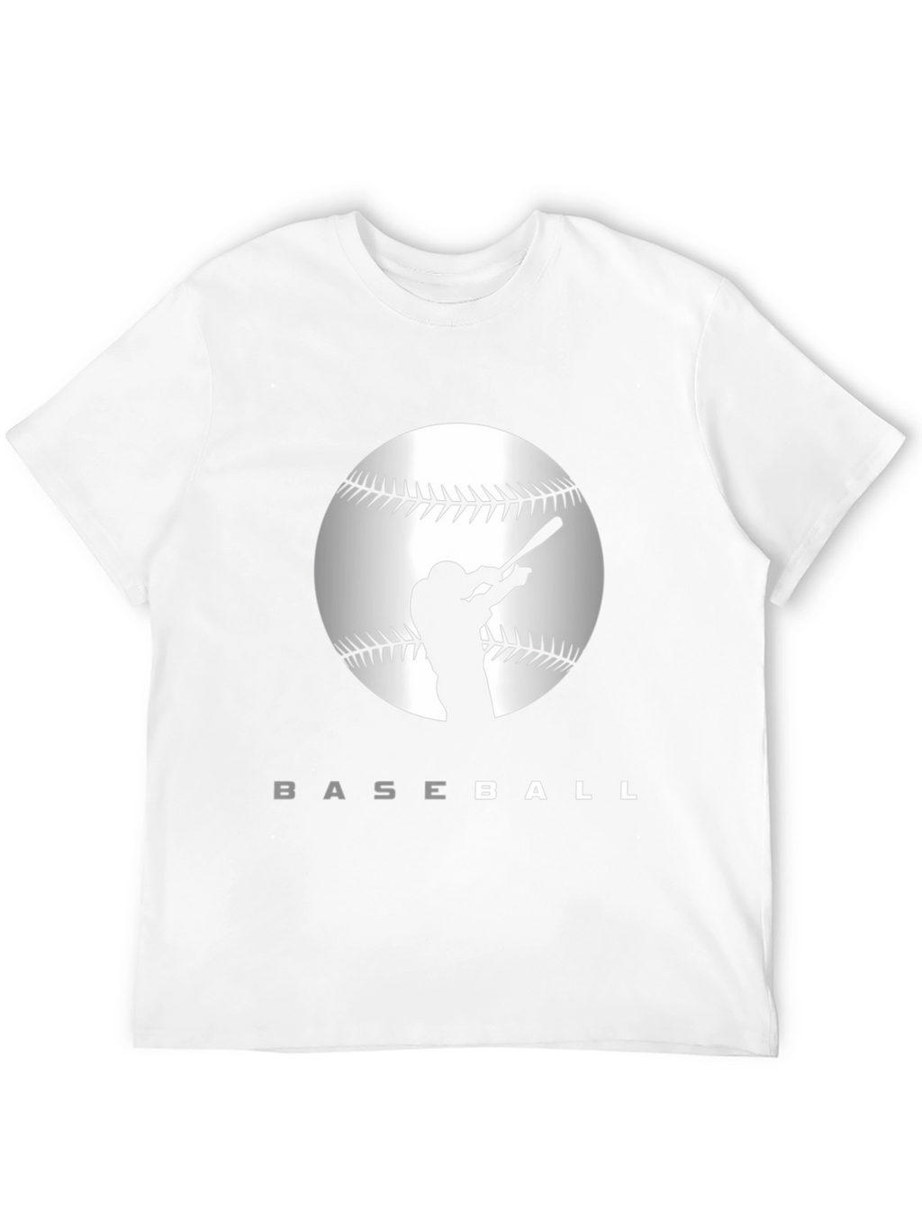 Baseball Silhouette Graphic T-Shirt
