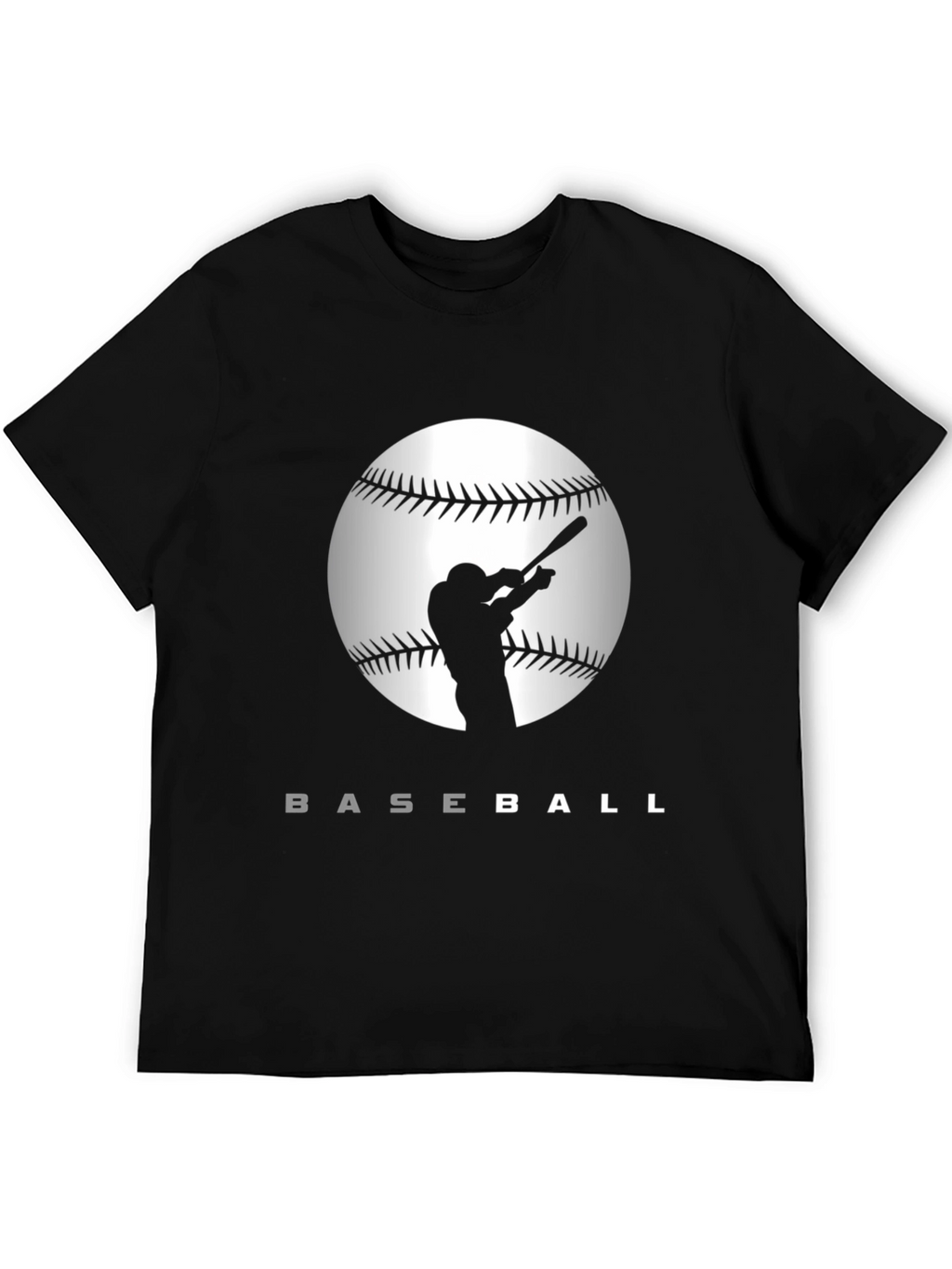Baseball Silhouette Graphic T-Shirt