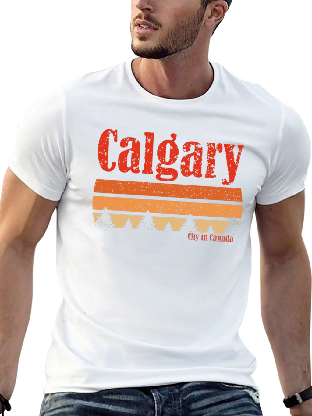 Calgary Canada Retro T-Shirt