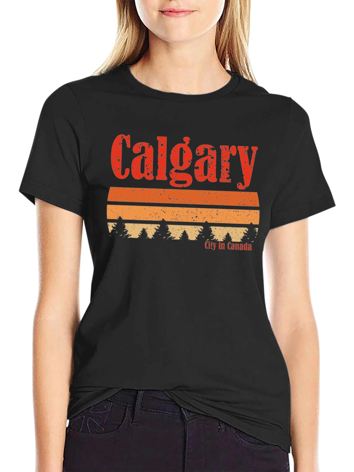 Calgary Canada Retro T-Shirt