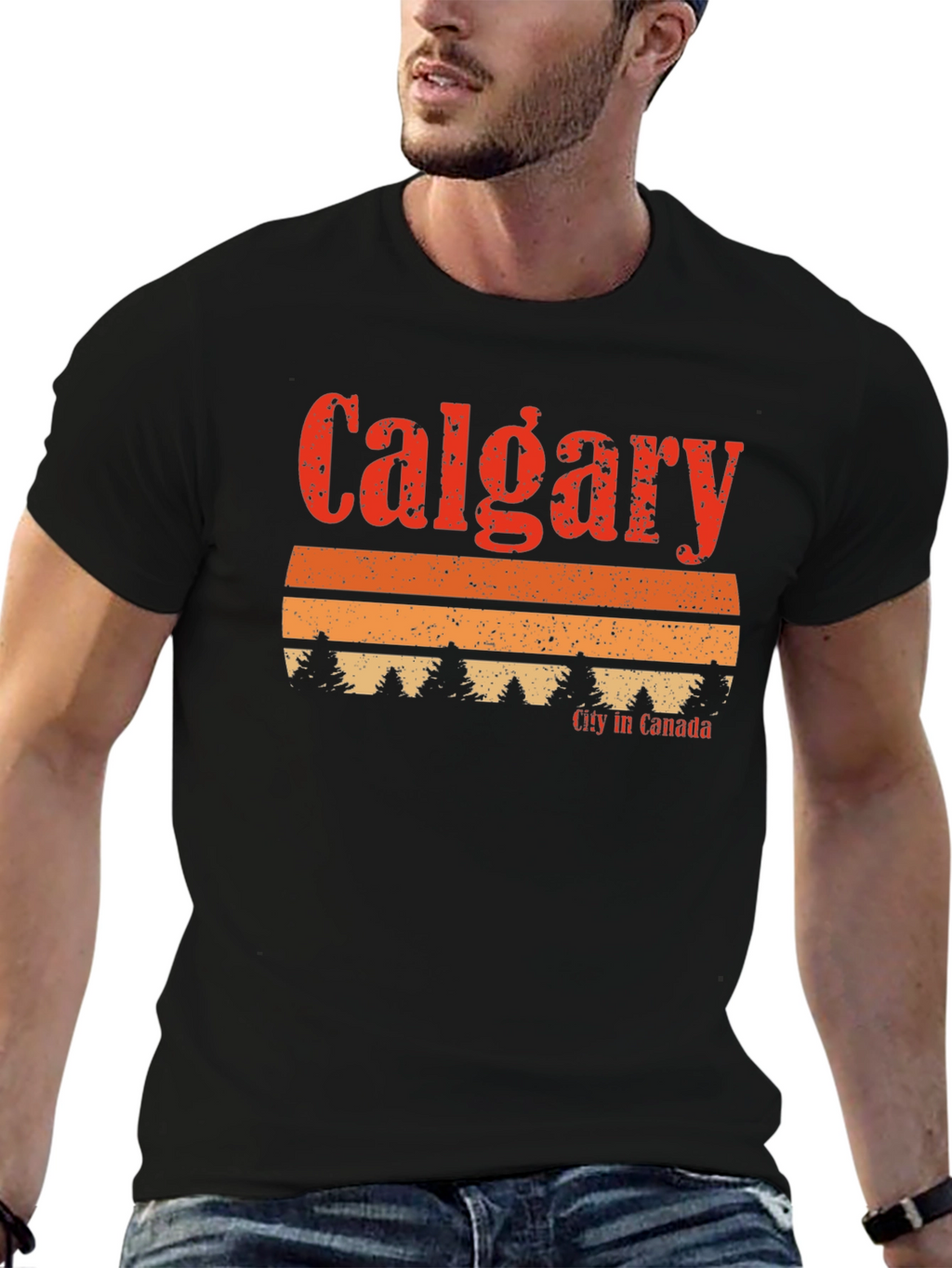 Calgary Canada Retro T-Shirt