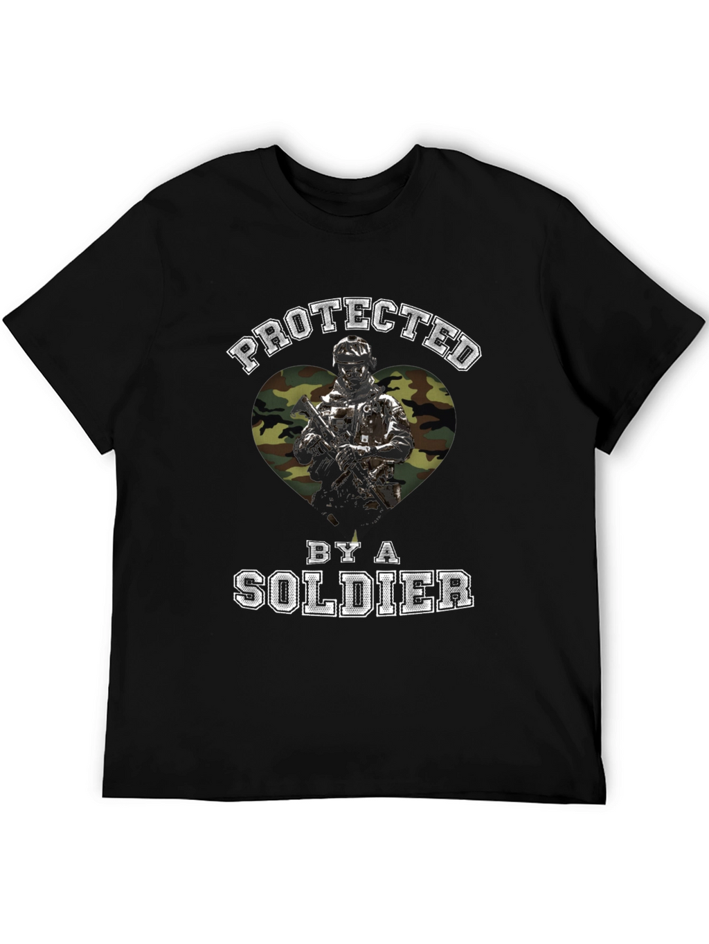 Protected by a Soldier Graphic T-Shirt