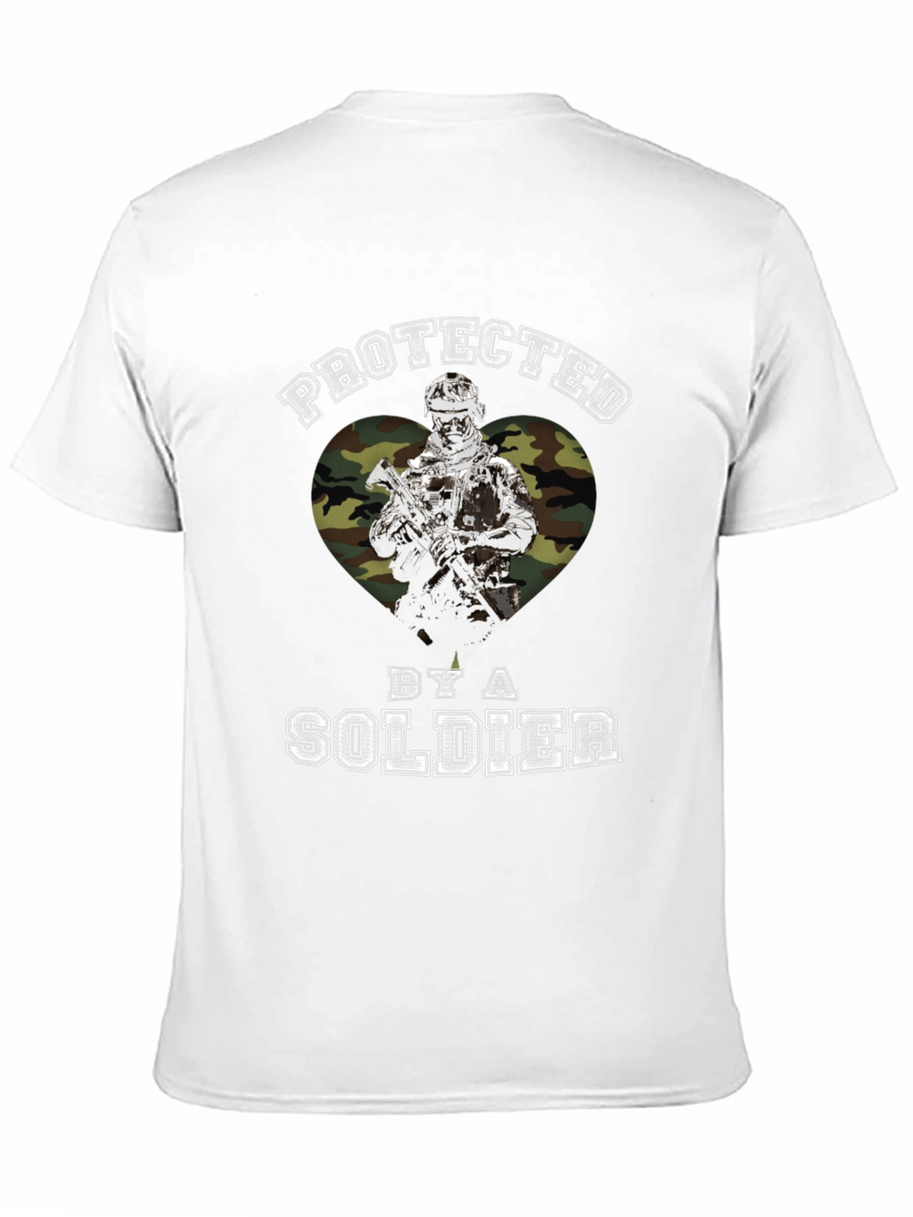 Protected by a Soldier Graphic T-Shirt