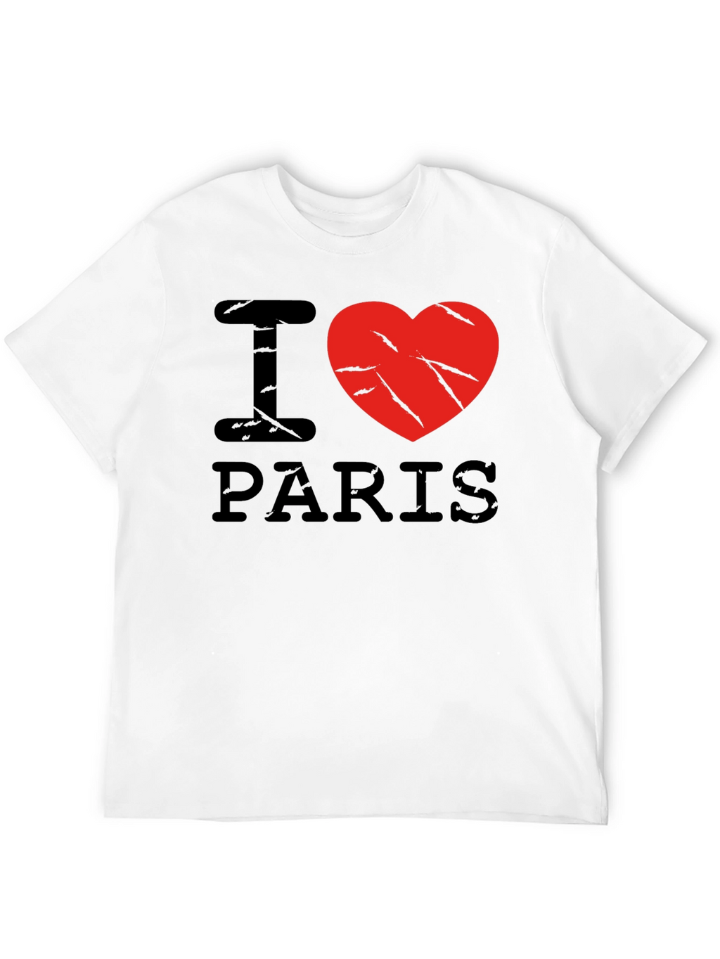 I Love Paris Black Graphic T-Shirt