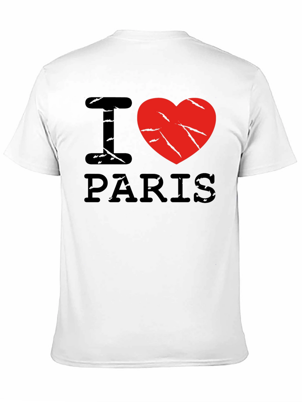I Love Paris Black Graphic T-Shirt