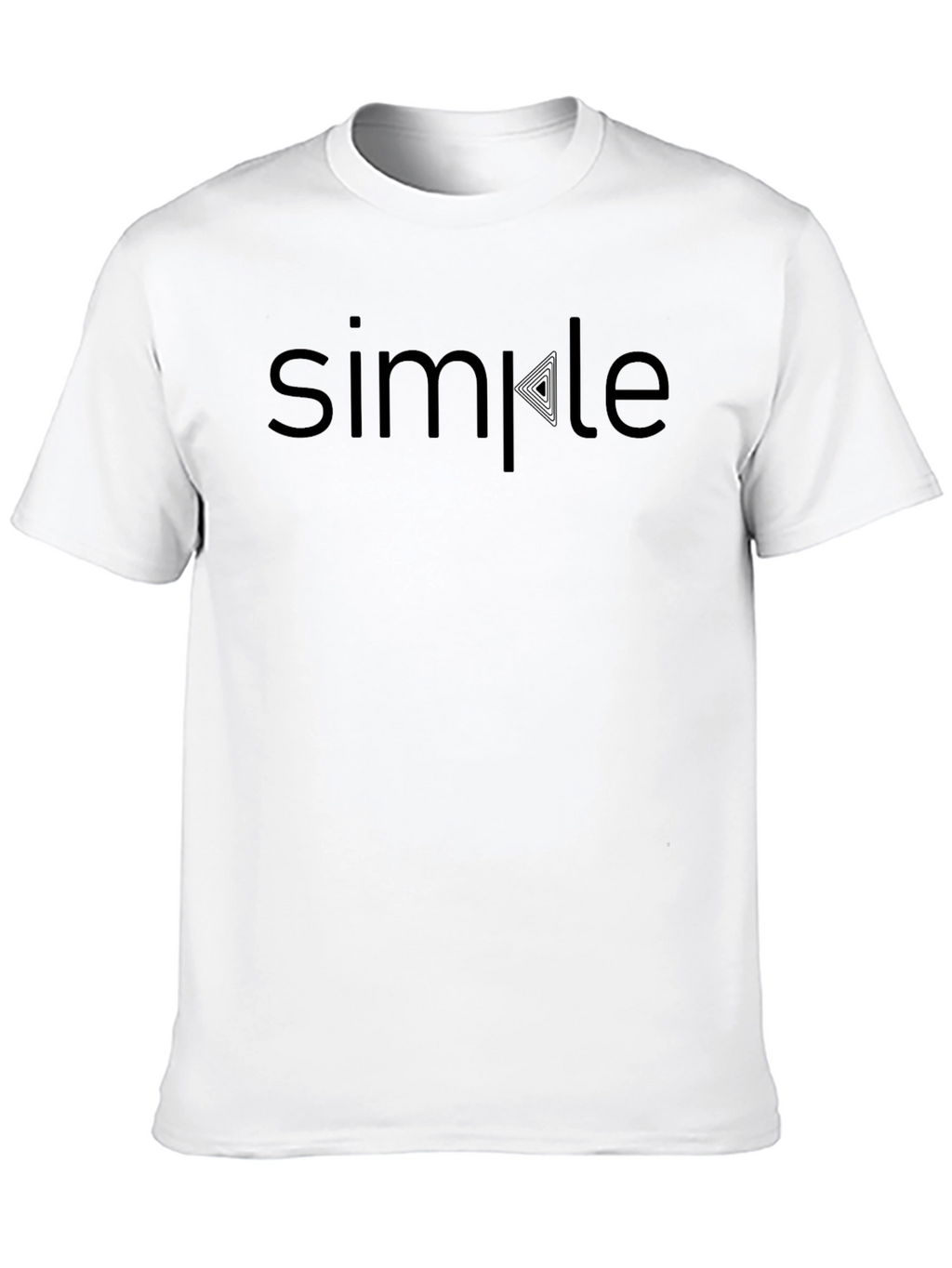 Simple Graphic Tee - Black Casual T-Shirt