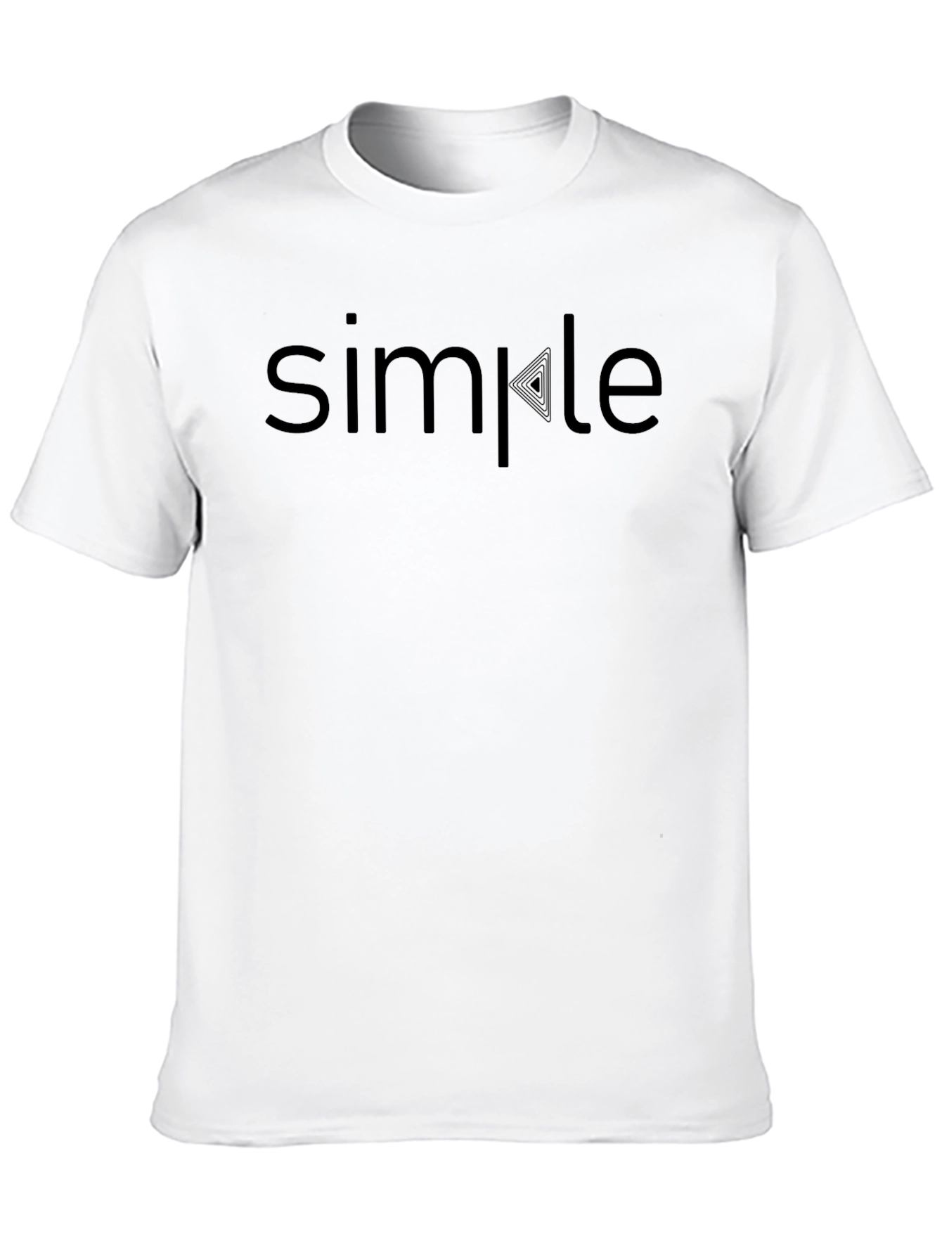 Simple Graphic Tee - Black Casual T-Shirt