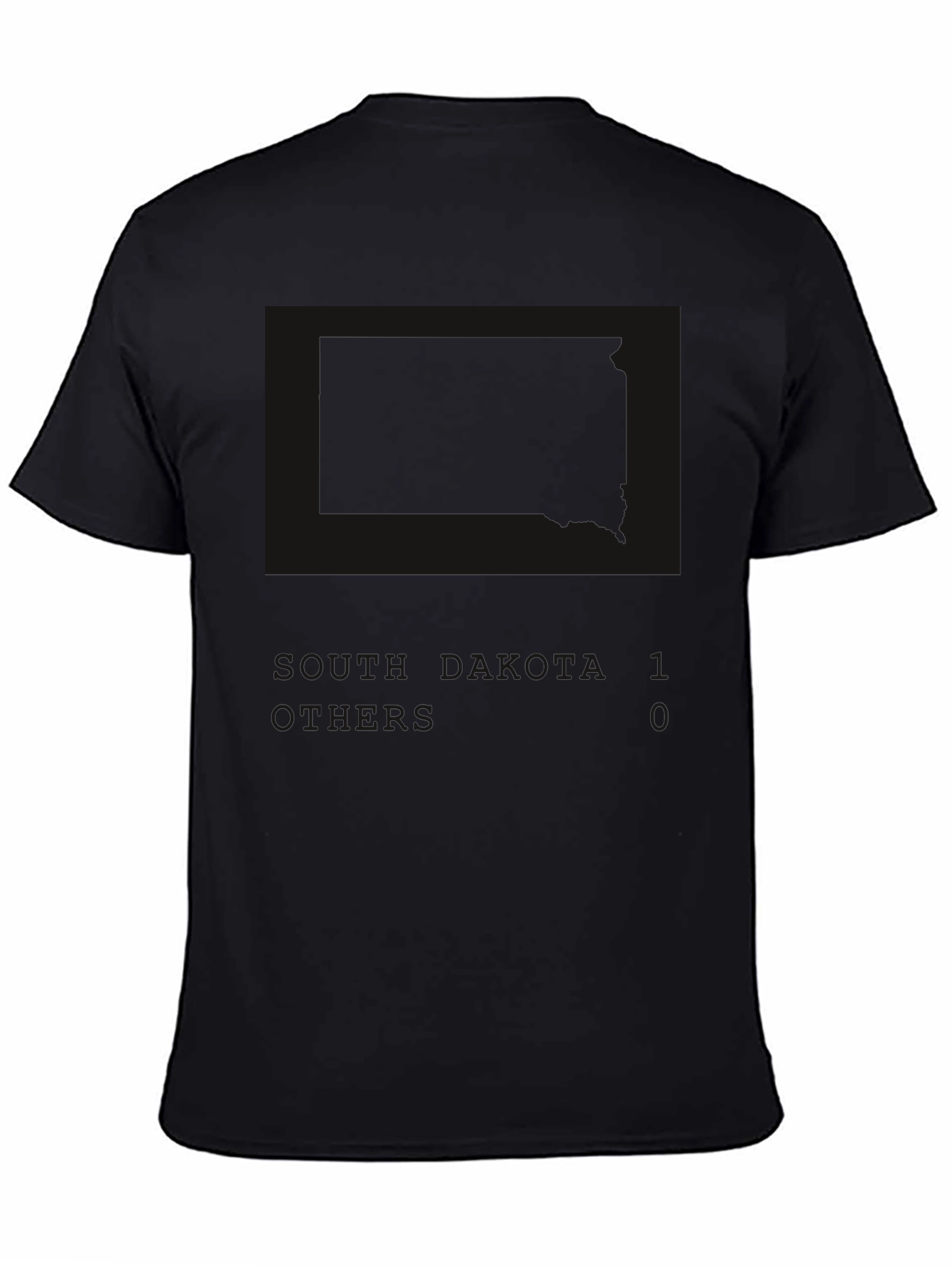Mens Black Graphic Tee - Dakota State Pride