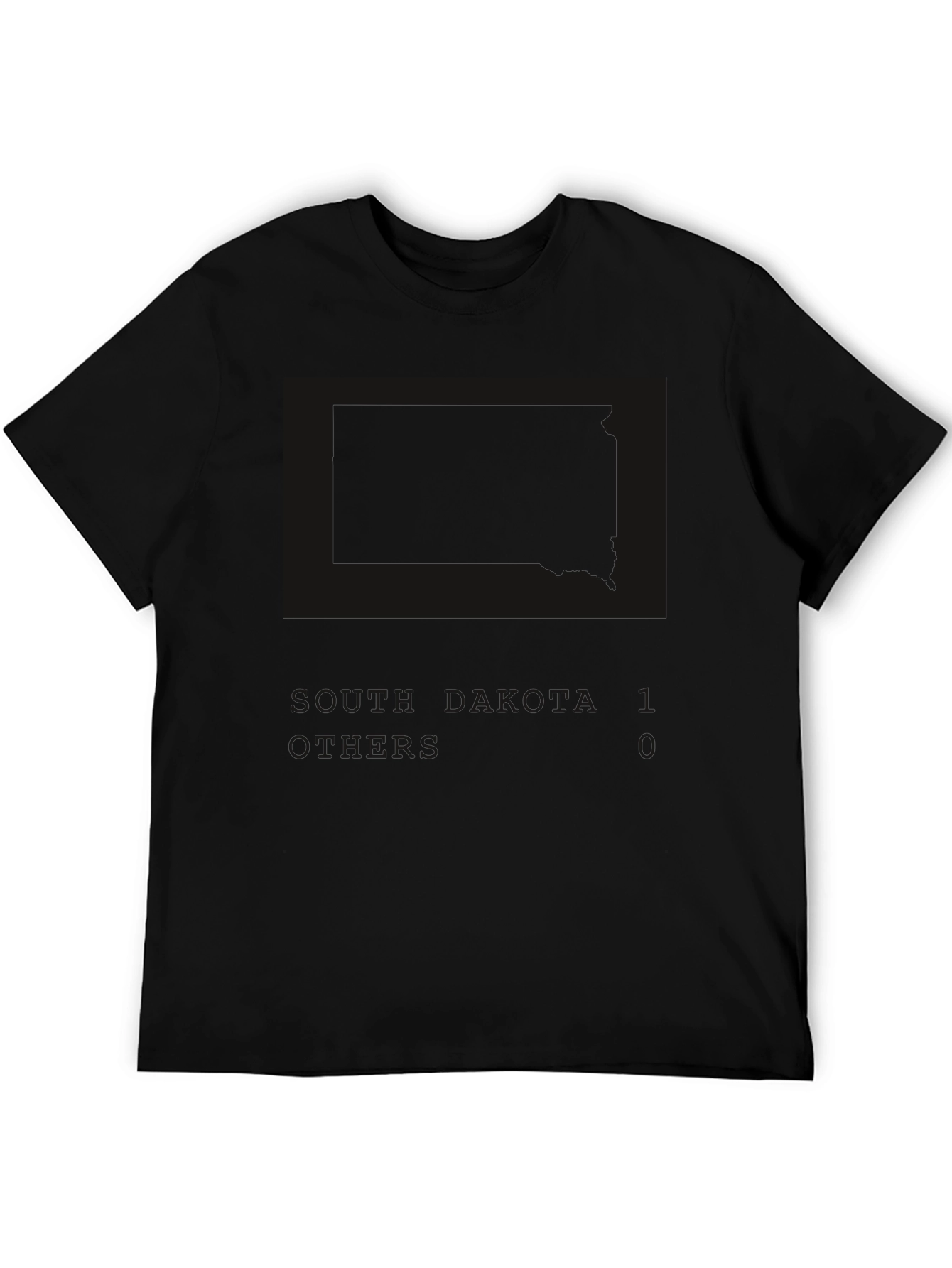 Mens Black Graphic Tee - Dakota State Pride